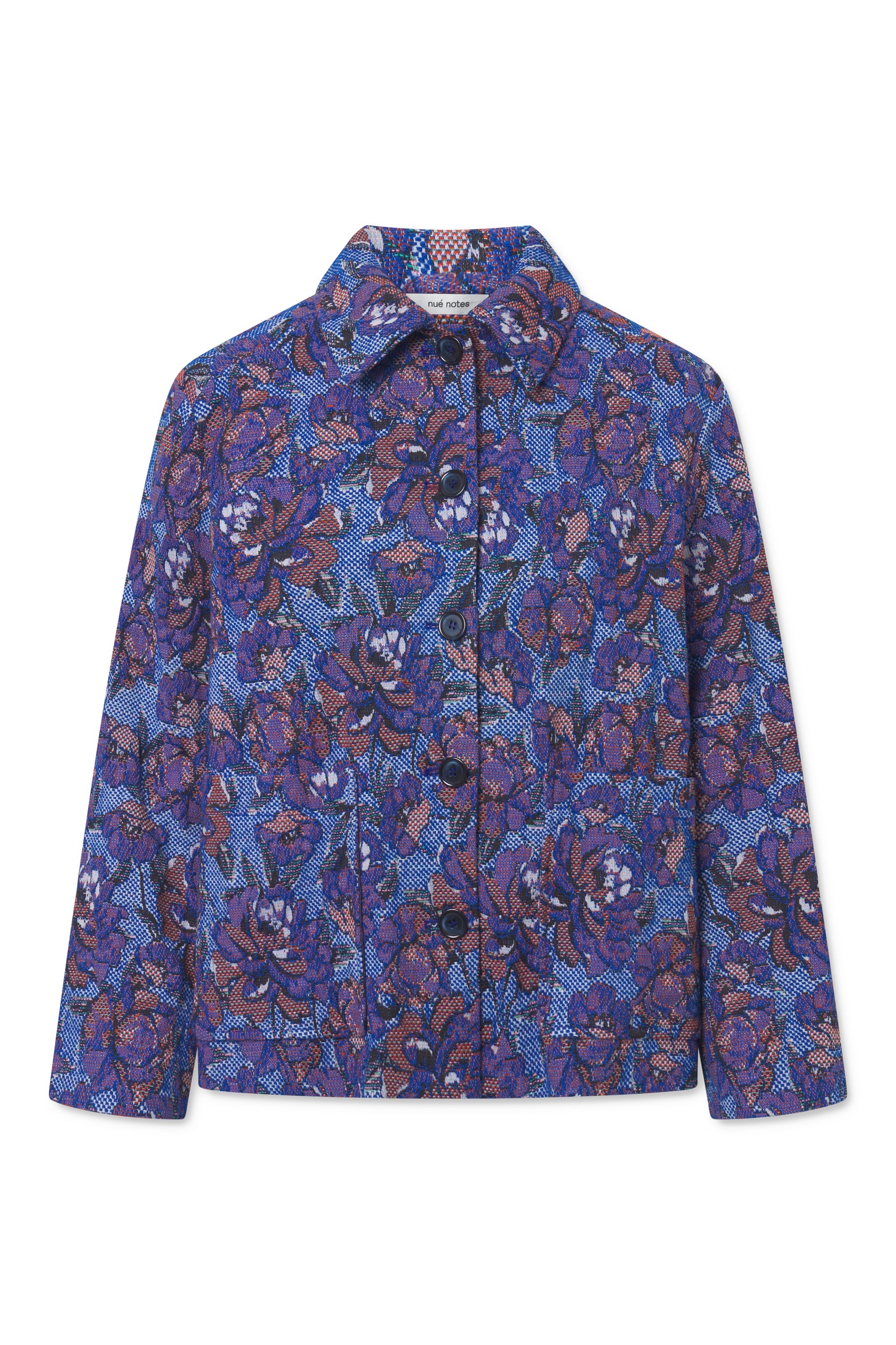 Presley Jacket - Red Blue Jacquard
