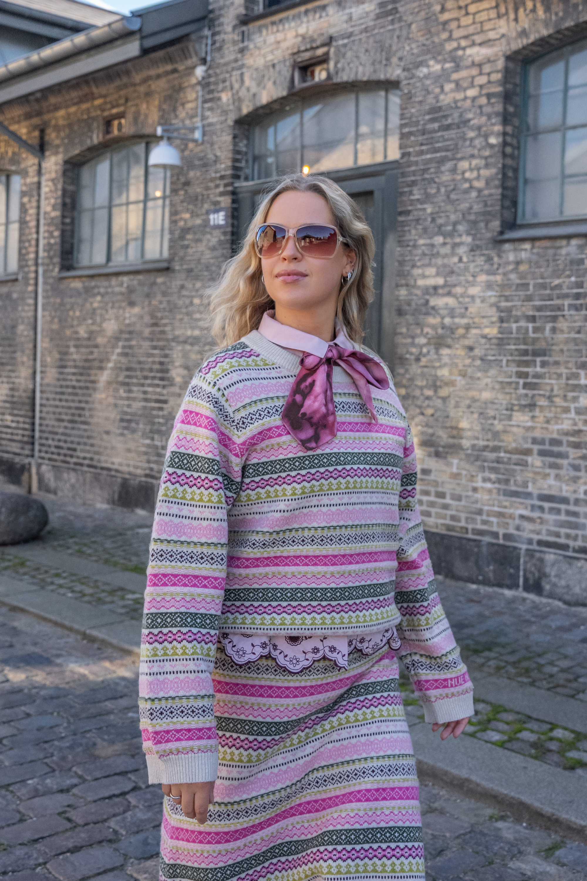 nué notes Merida Crewneck Crewneck 978 Pink Multi Knit