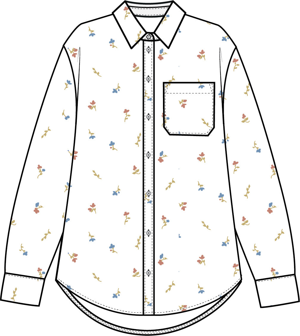 nué notes Ackas Shirt Shirt 924 Blooming Tapestry