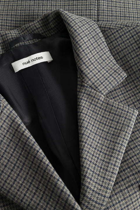 nué notes Aden Jacket Outerwear 818 Grey Houndstooth