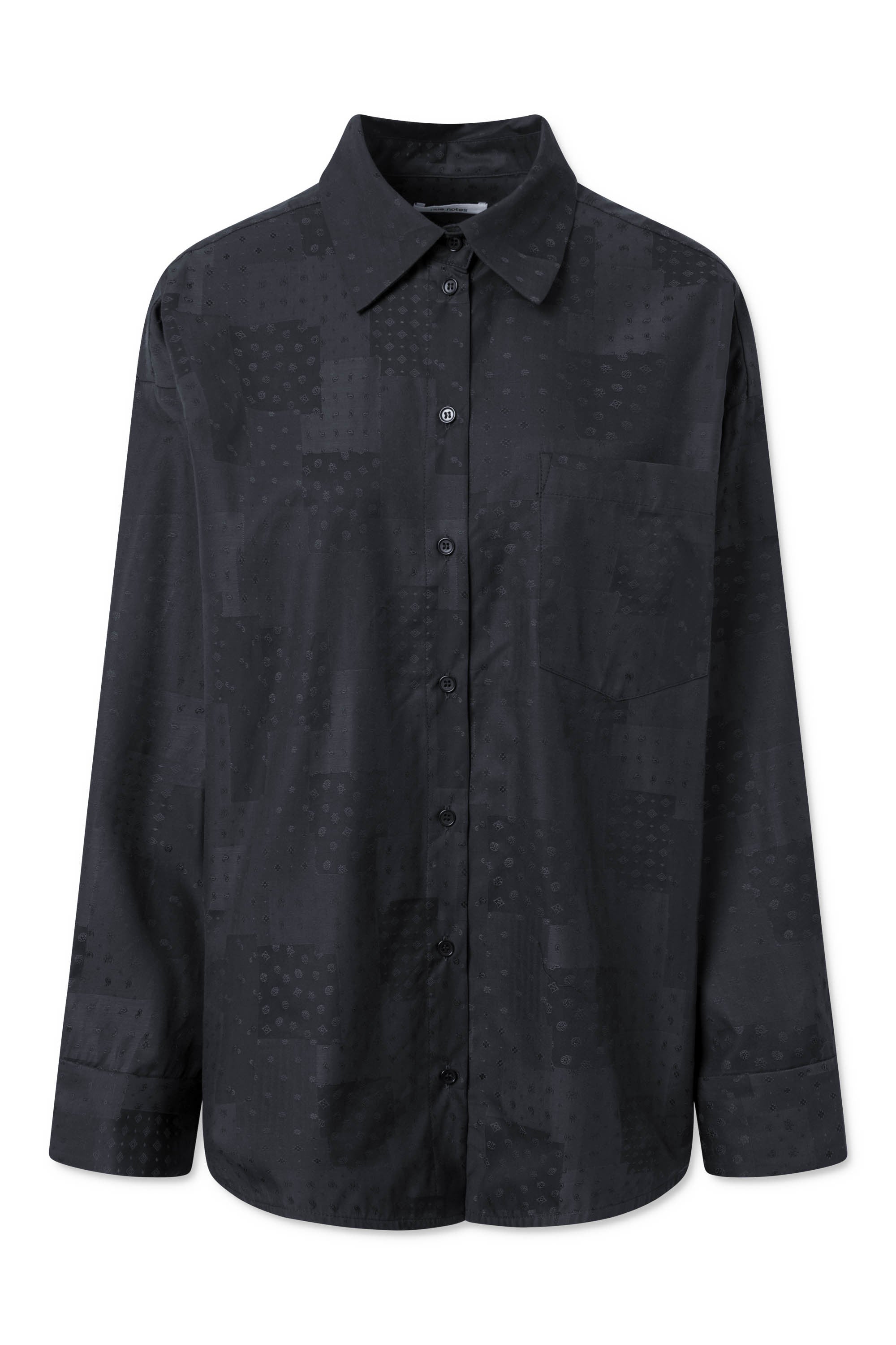 Jacquard Tunic Dress in Black/Navy Jacquard Tunic Dress in Black/Navy