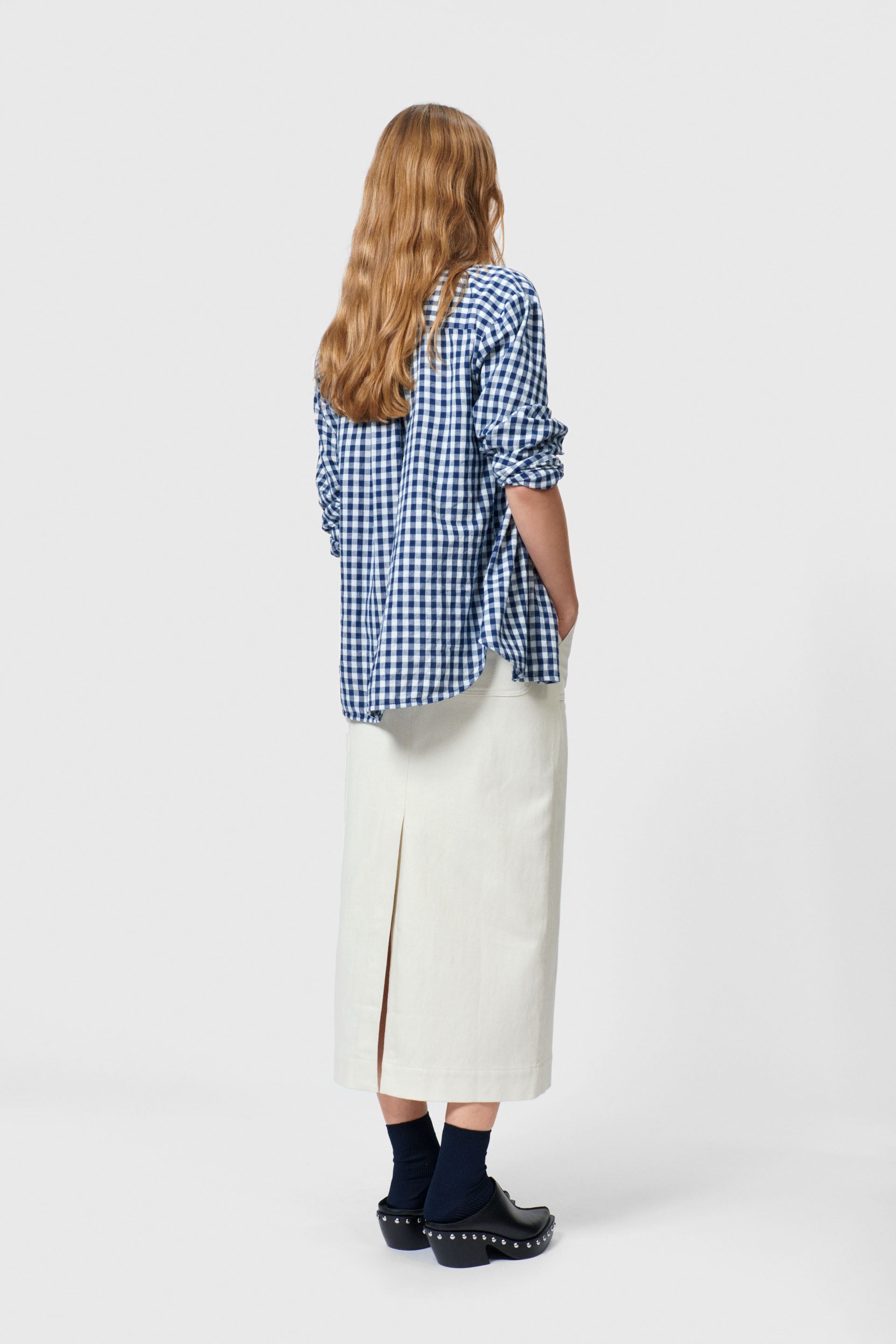 nué notes Alfonso Shirt SHIRTS 422 Blue Check