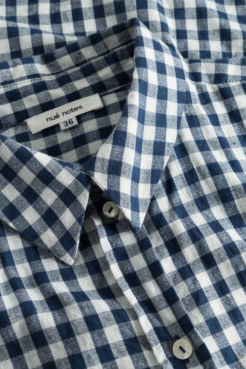 nué notes Alfonso Shirt SHIRTS 422 Blue Check
