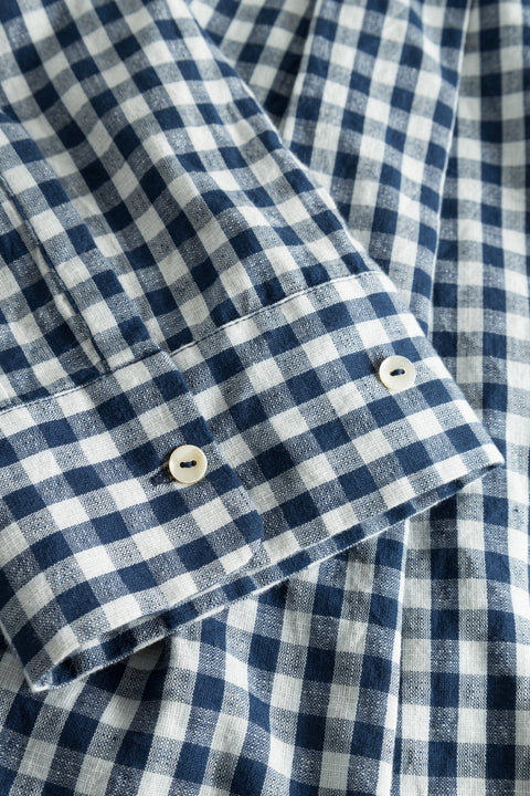 nué notes Alfonso Shirt SHIRTS 422 Blue Check