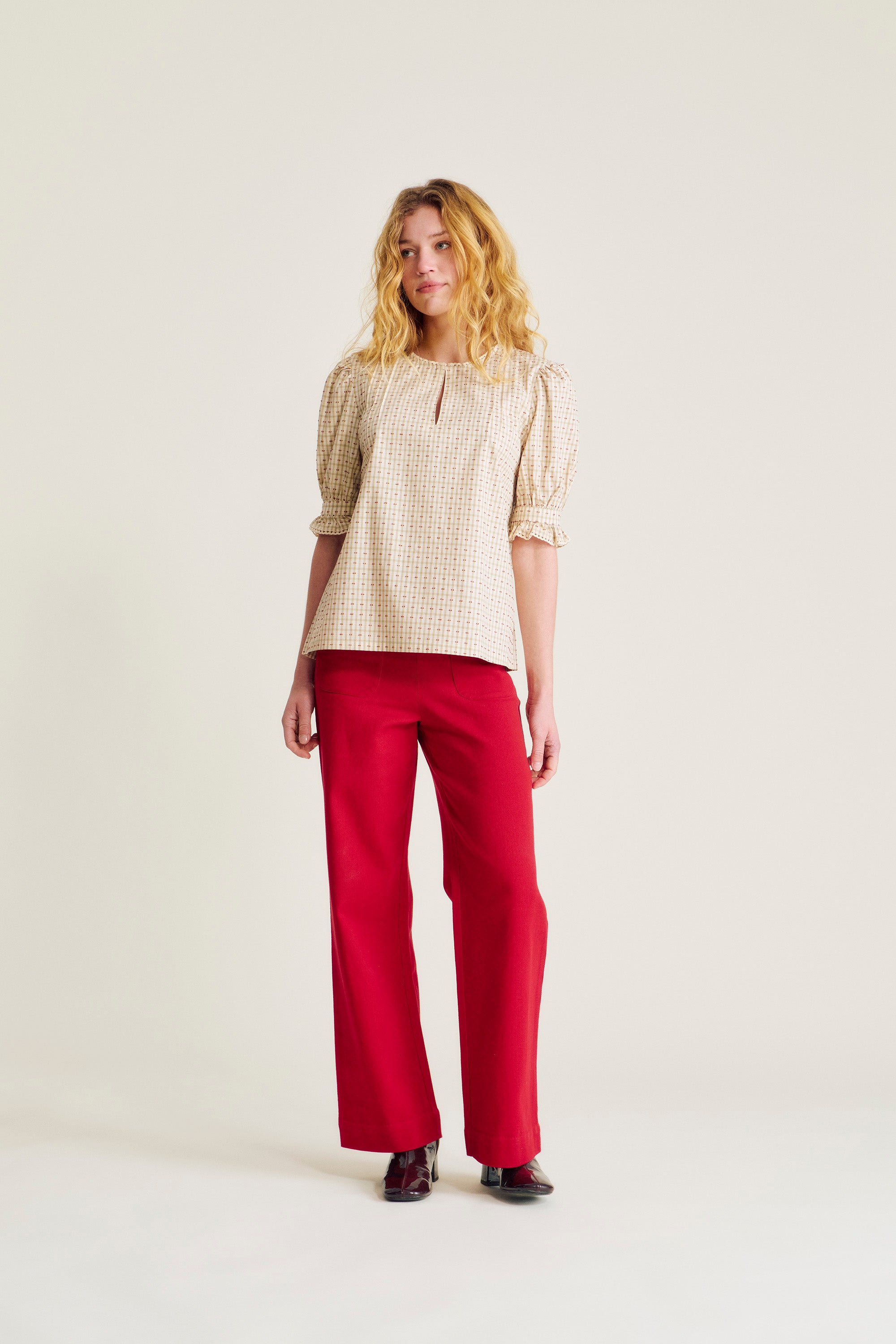 nué notes Anchorage Blouse Blouse 186 Bookshop Check