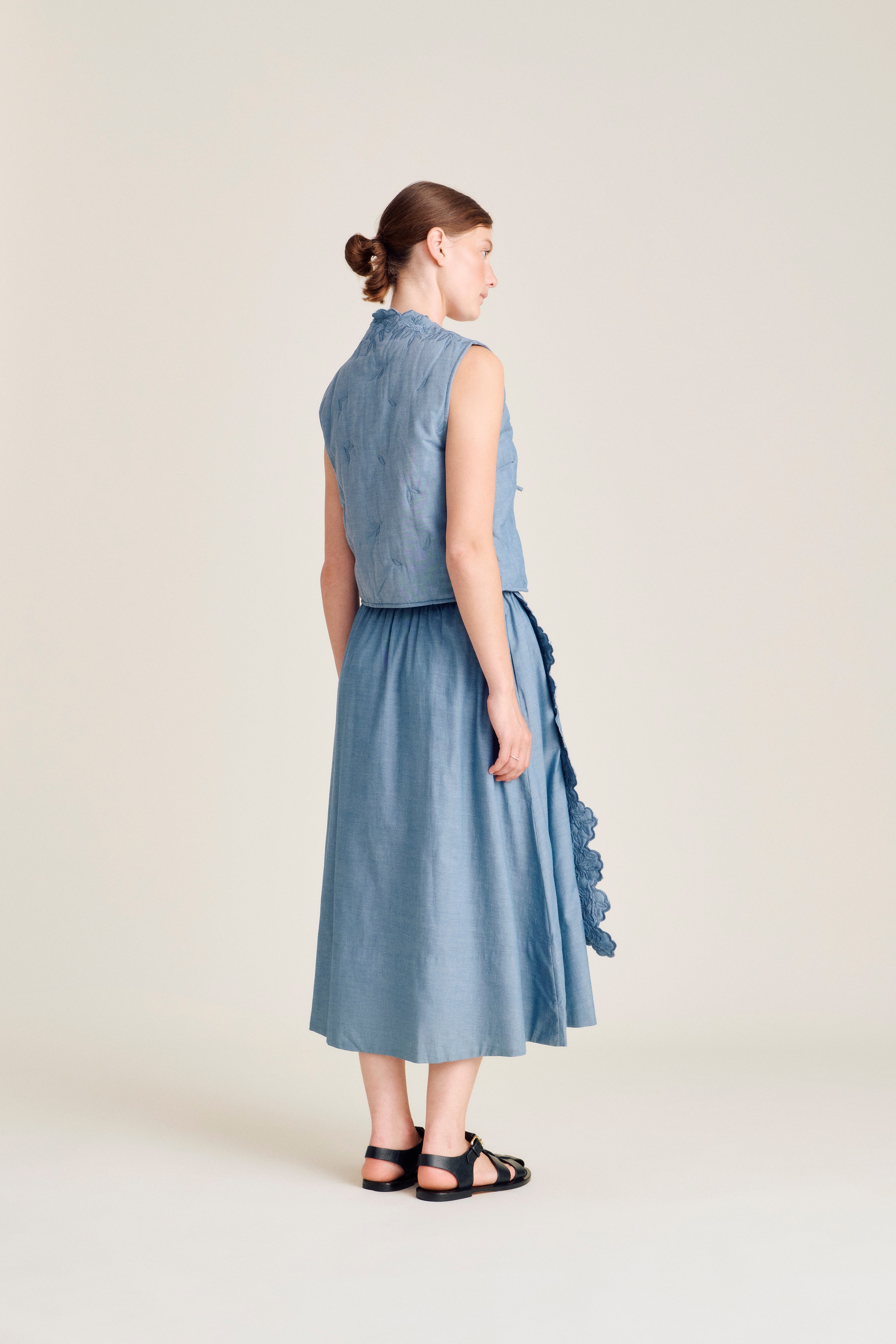 nué notes Andrew Skirt Skirts 066 Muted Denim