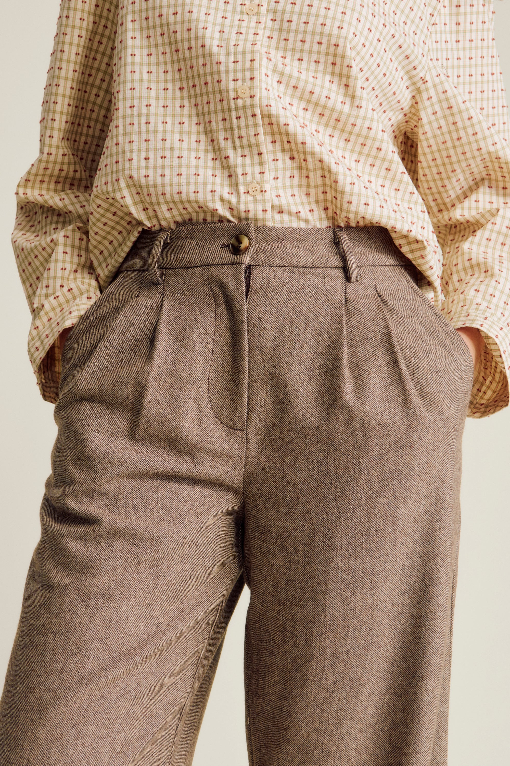 nué notes Andy Pants Pants 803 Brown Melange