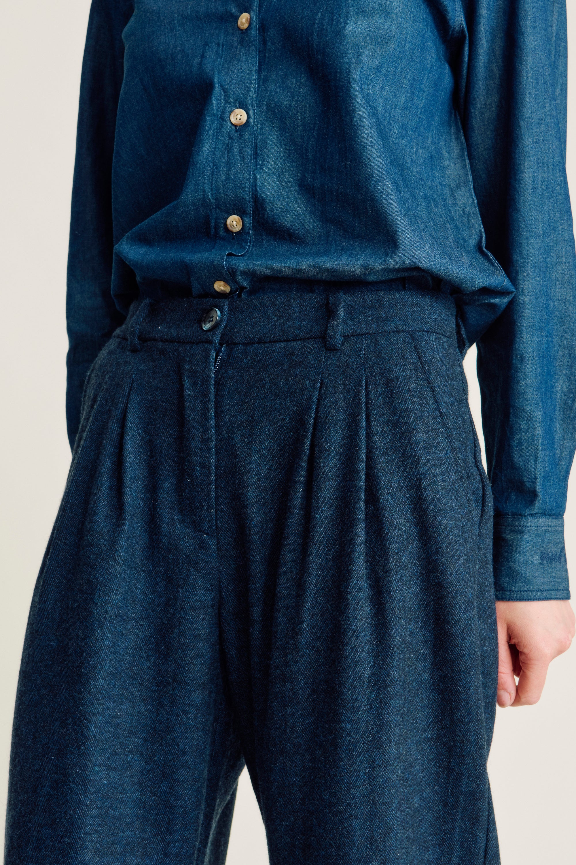 nué notes Andy Pants Pants 496 Navy Melange