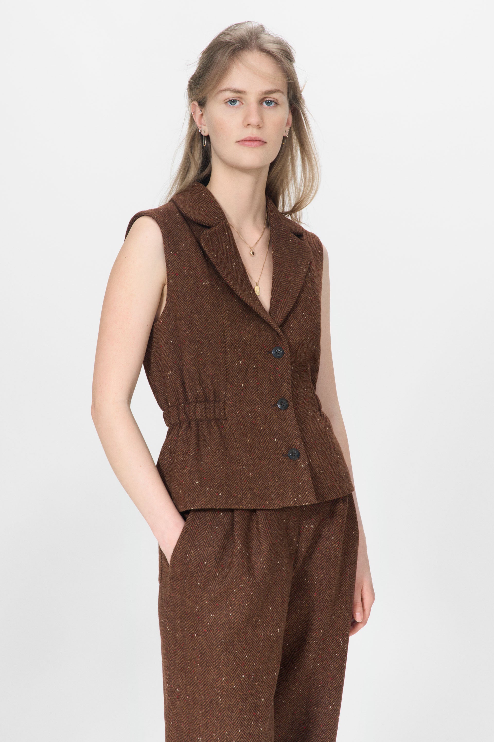 nué notes Ansel Vest Vest 758 Rust Melange