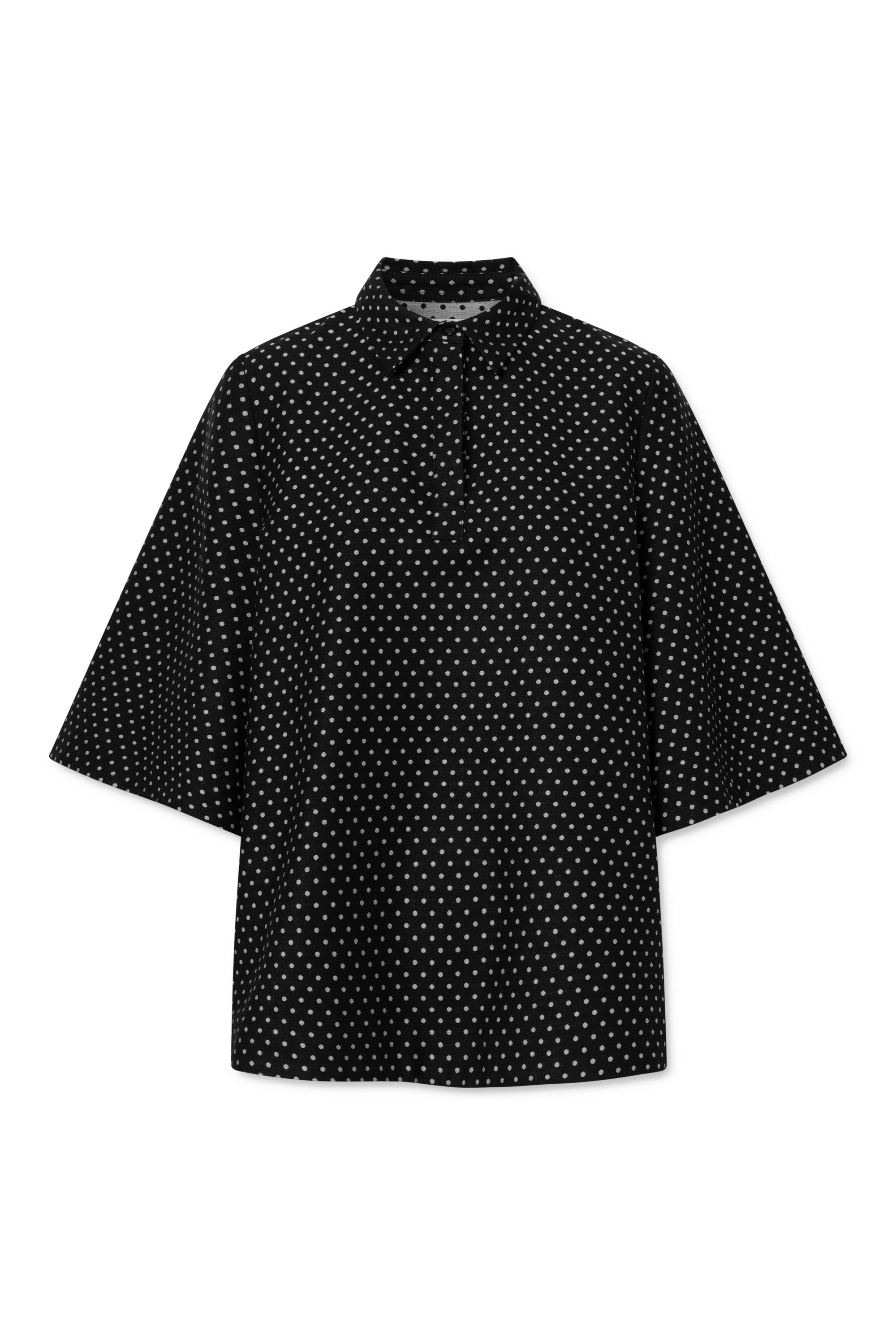 nué notes Antibes Poloshirt Shirts 999 Black