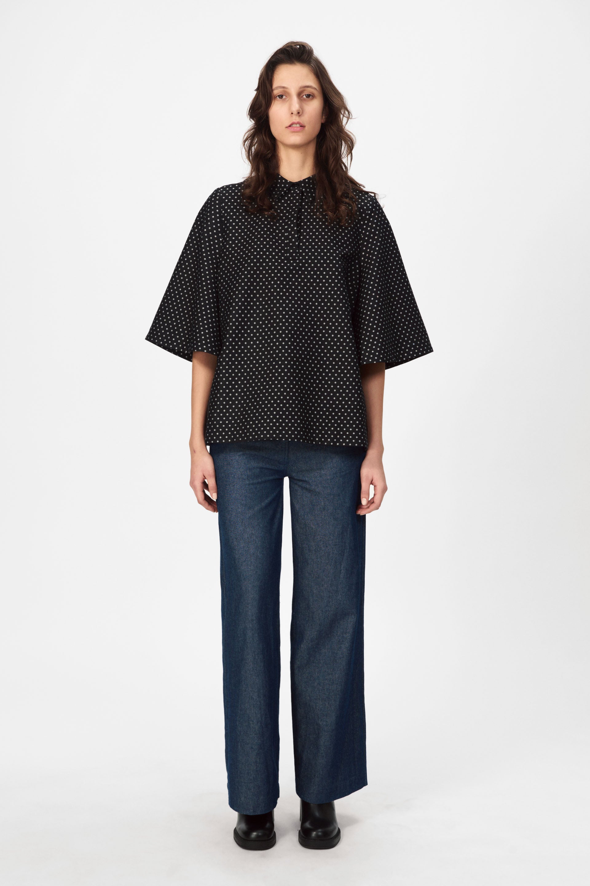 nué notes Antibes Poloshirt Shirts 999 Black