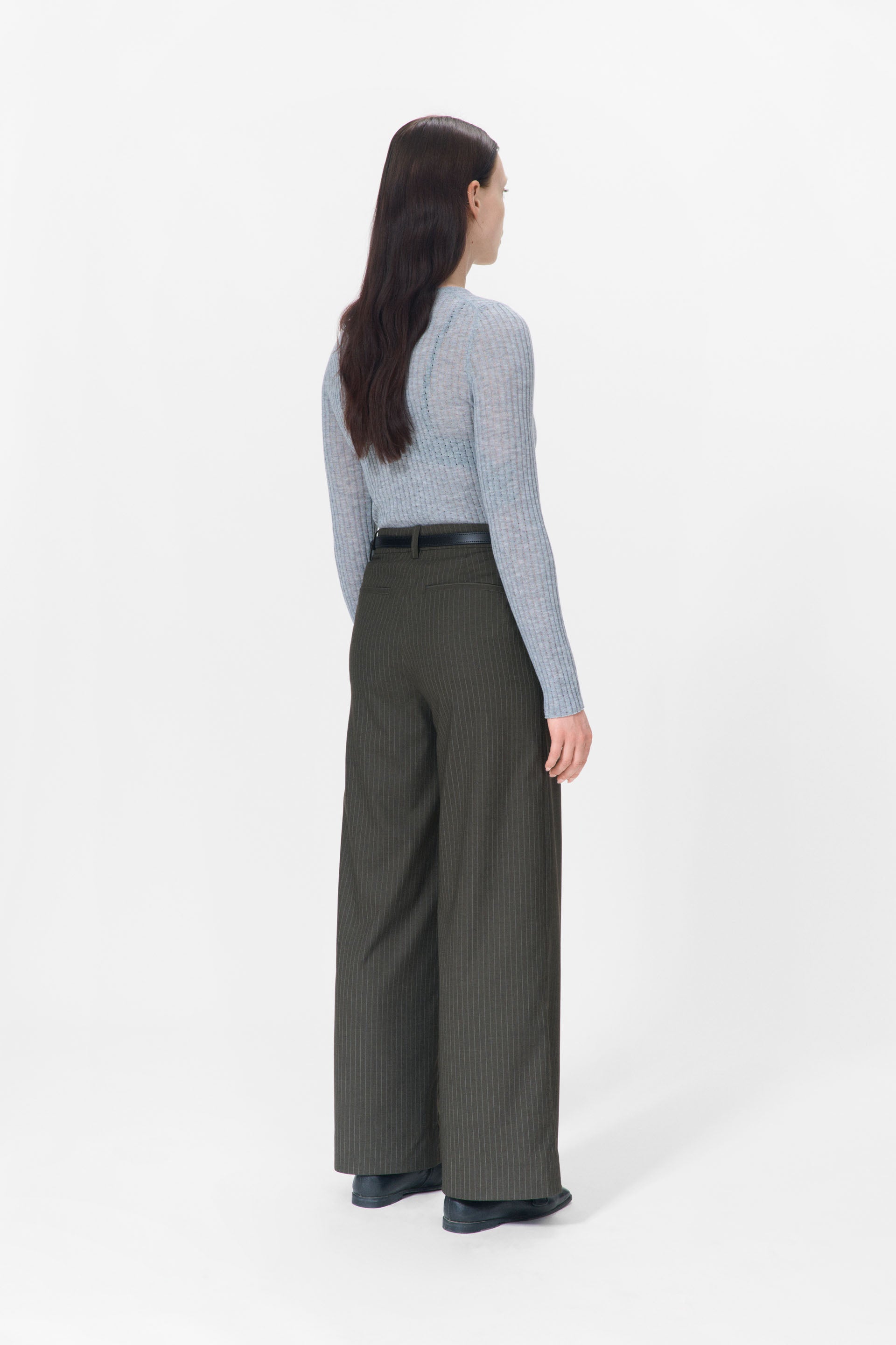 nué notes Arlo Pants Pants 753 Dark Brown Stripe