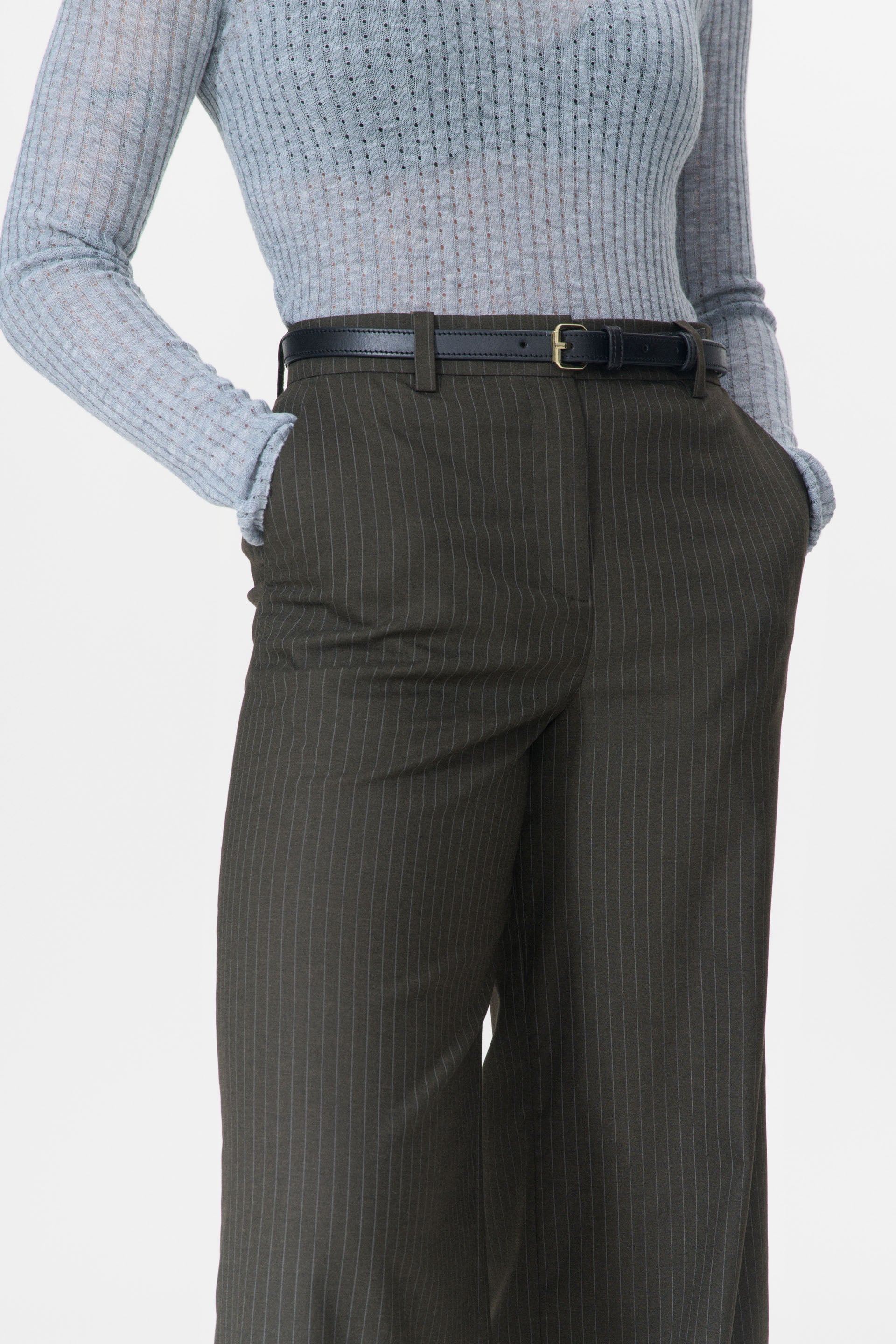 nué notes Arlo Pants Pants 753 Dark Brown Stripe