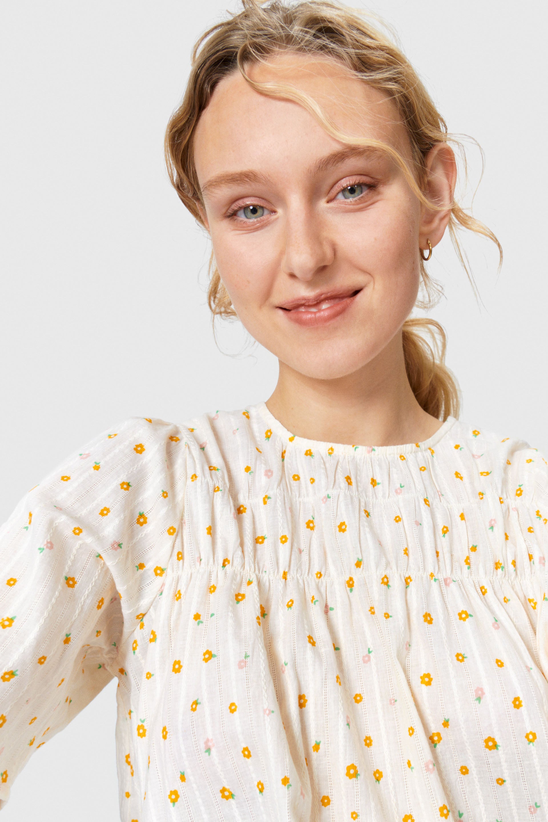 nué notes Atticus Blouse Blouses 161 Orange Flowers