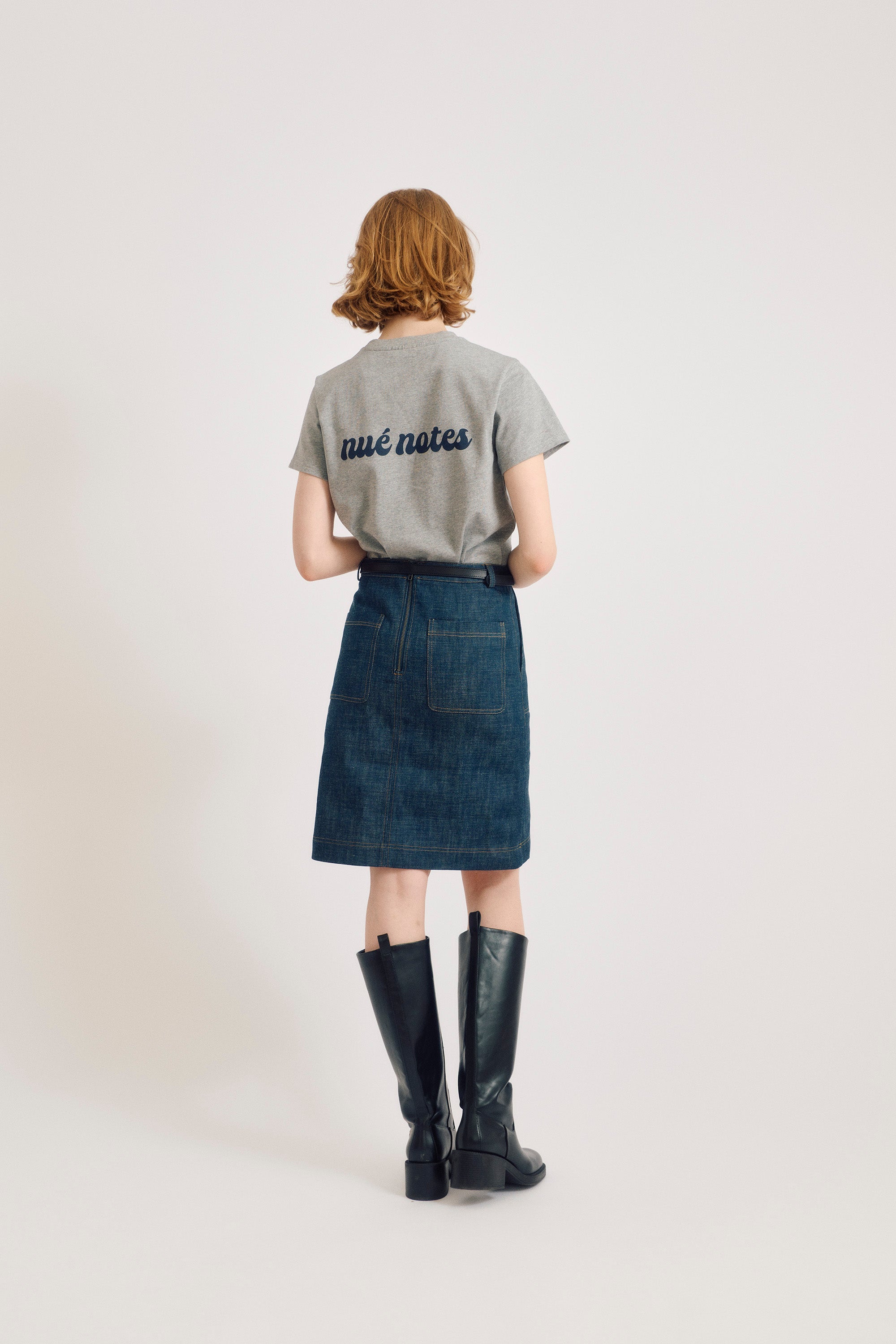 nué notes Baza Skirt Skirt 447 Dark Denim