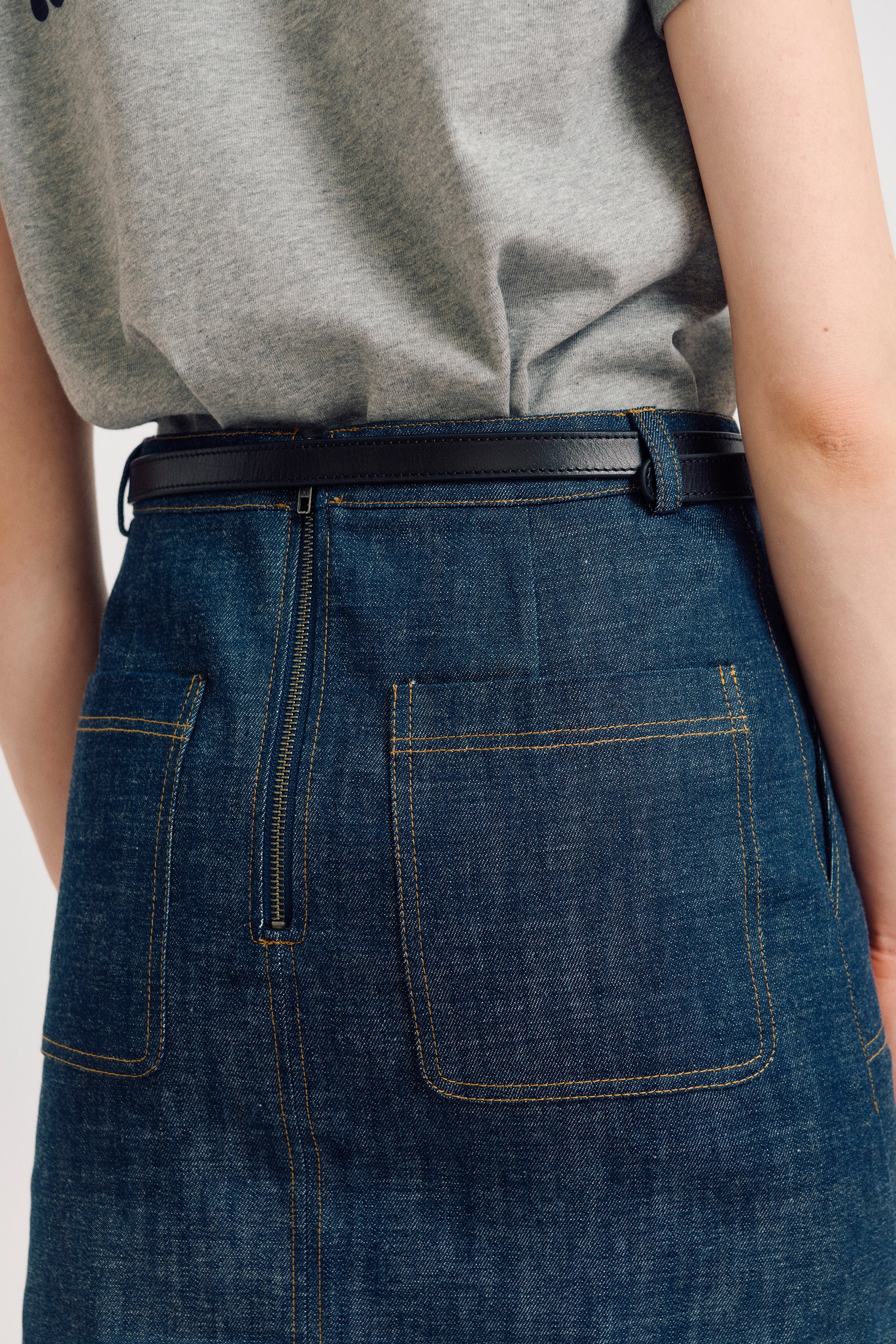 nué notes Baza Skirt Skirt 447 Dark Denim
