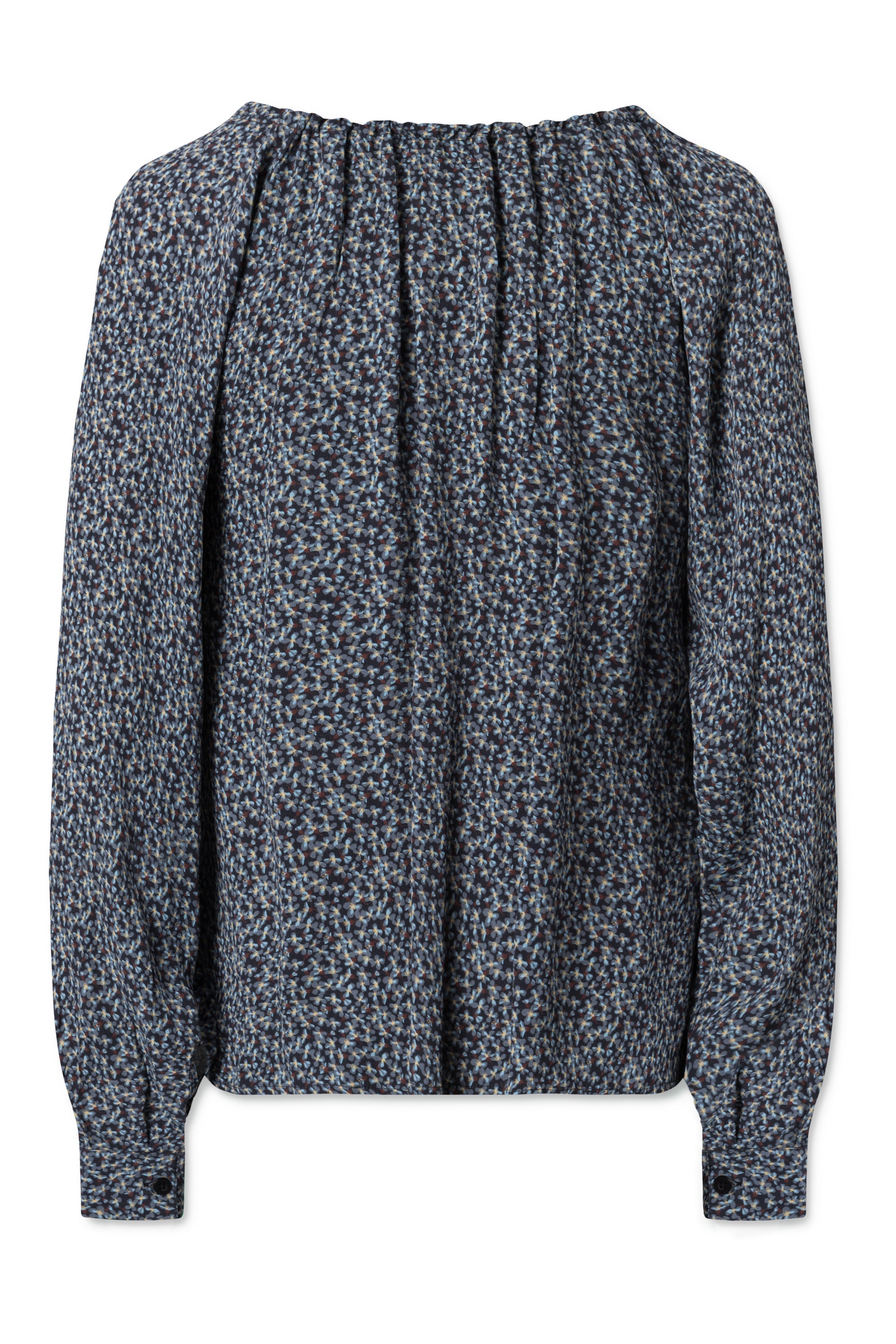 nué notes Beau Blouse - Black Flowered Shirts 040 MULTI BLACK