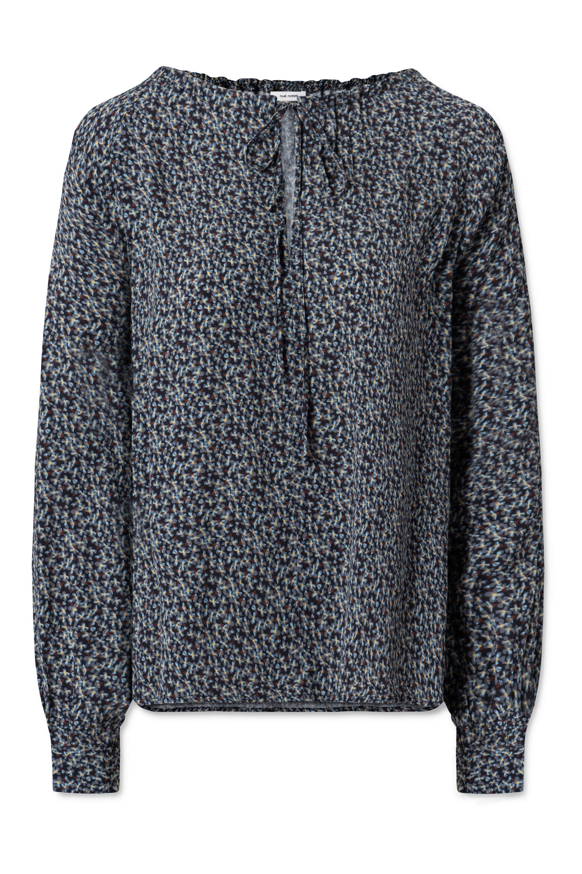 nué notes Beau Blouse - Black Flowered Shirts 040 MULTI BLACK