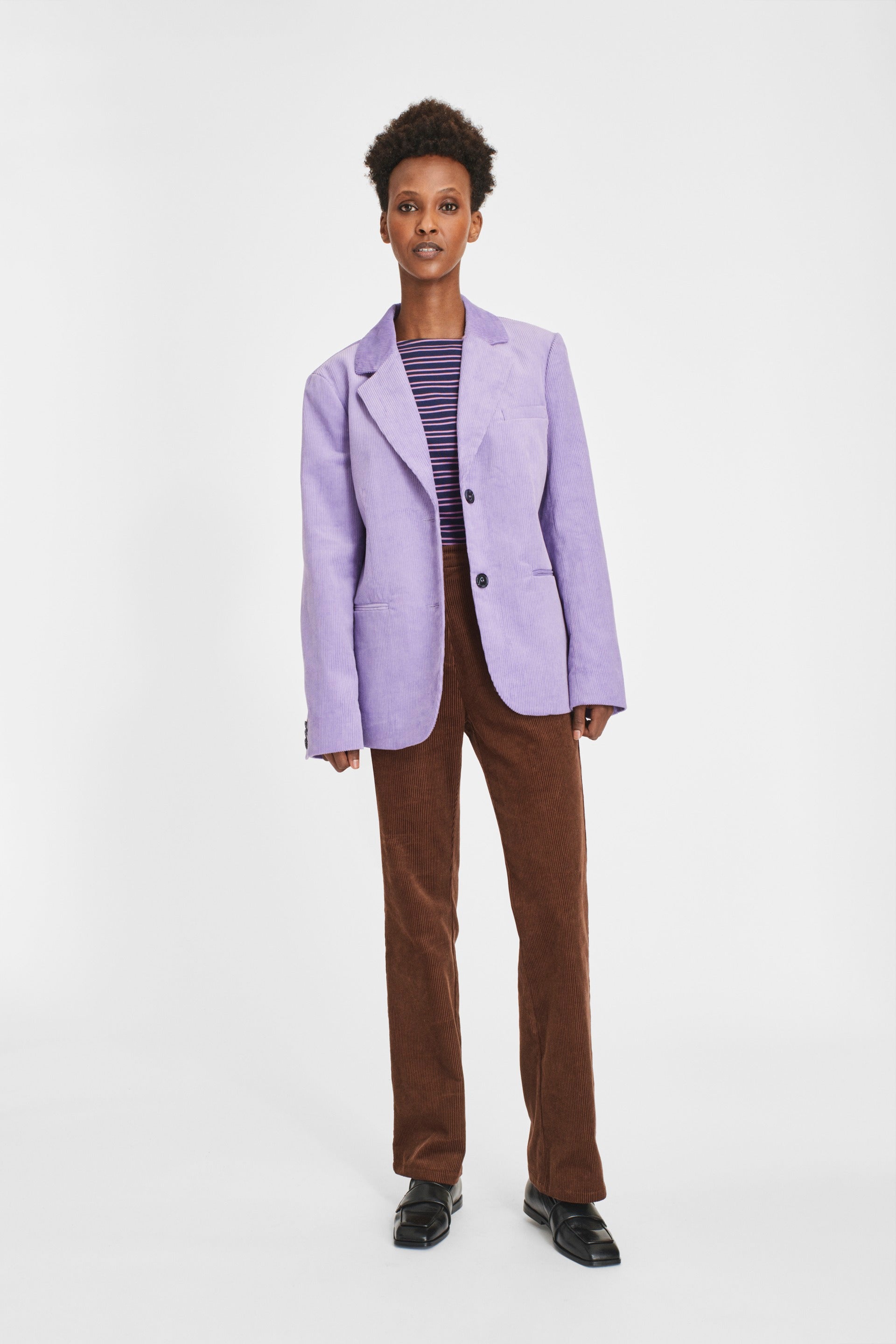 nué notes Beckett Blazer Outerwear 524 Chalk Violet