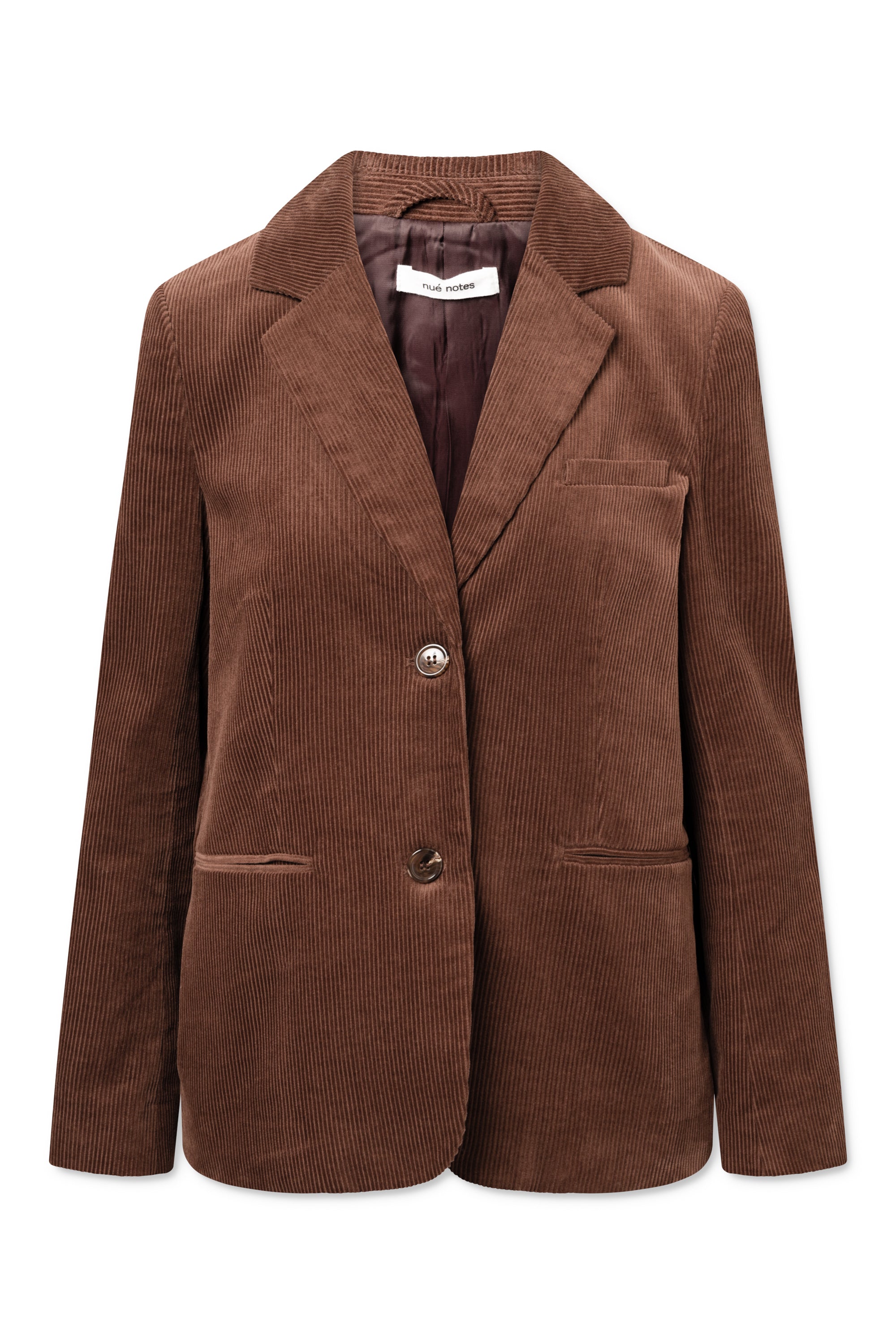 nué notes Beckett Blazer Outerwear 710 Dark Brown
