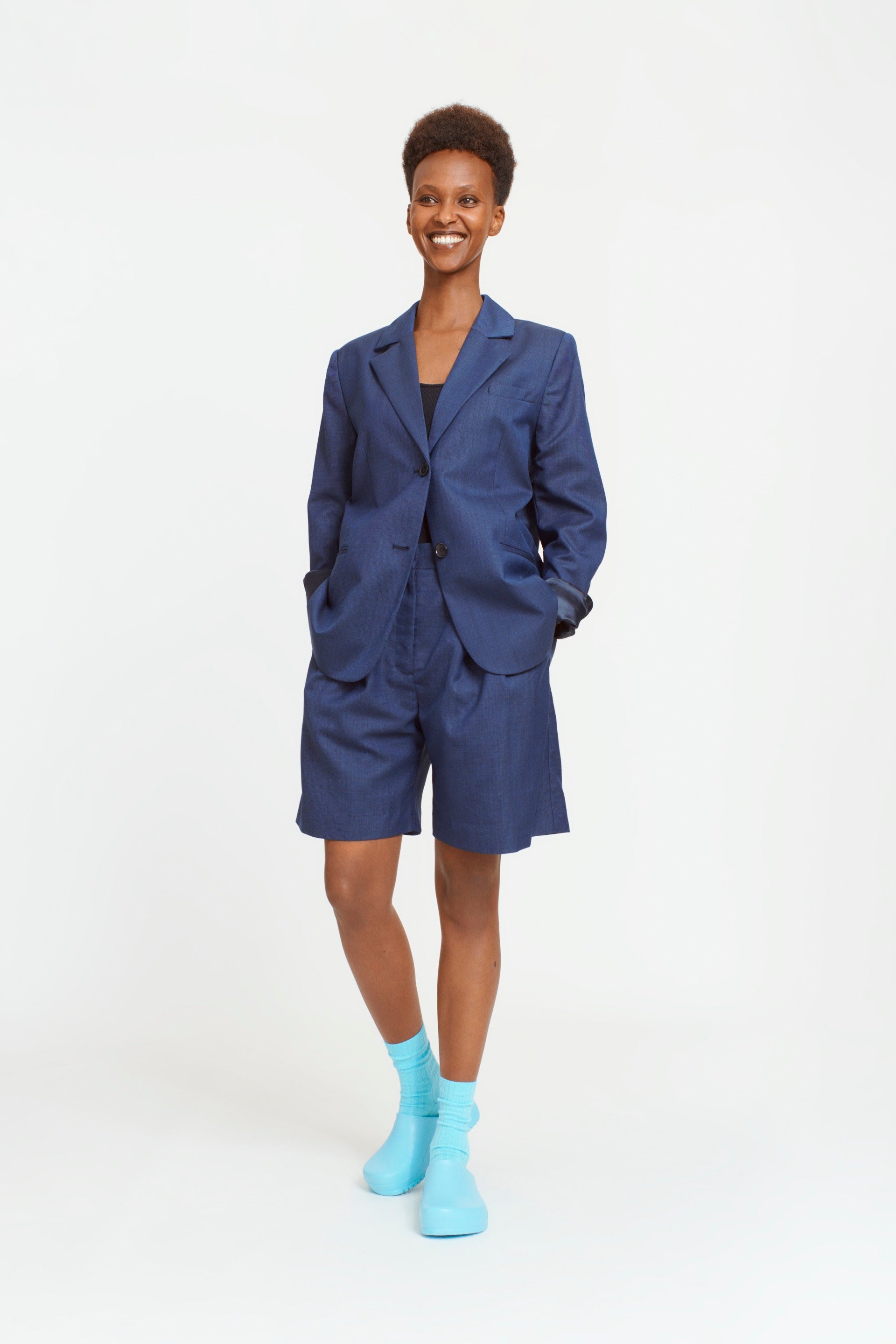 nué notes Beckett Blazer Outerwear 499 Navy