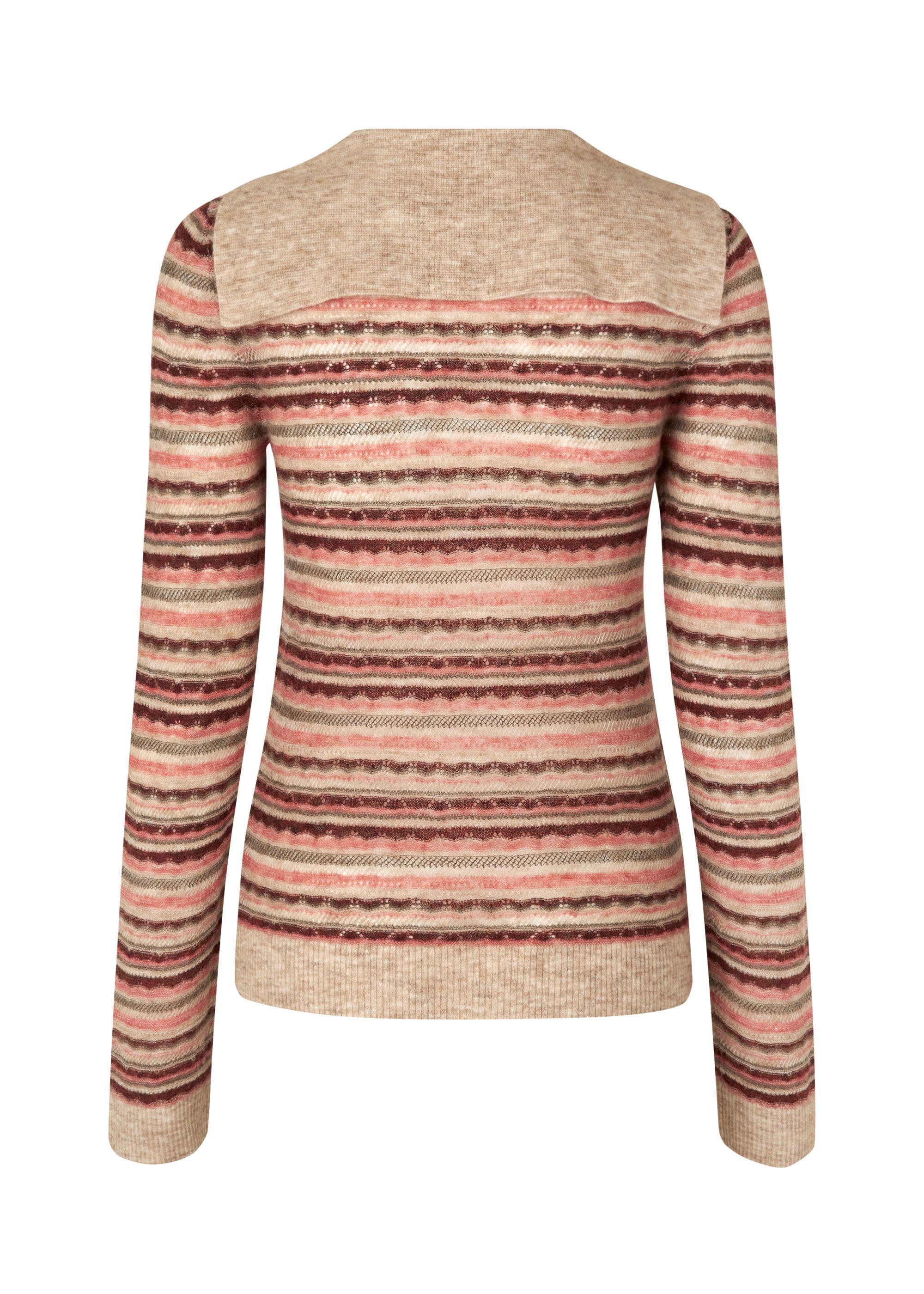 nué notes Brant Crew Neck Sweater 363 Red Clay