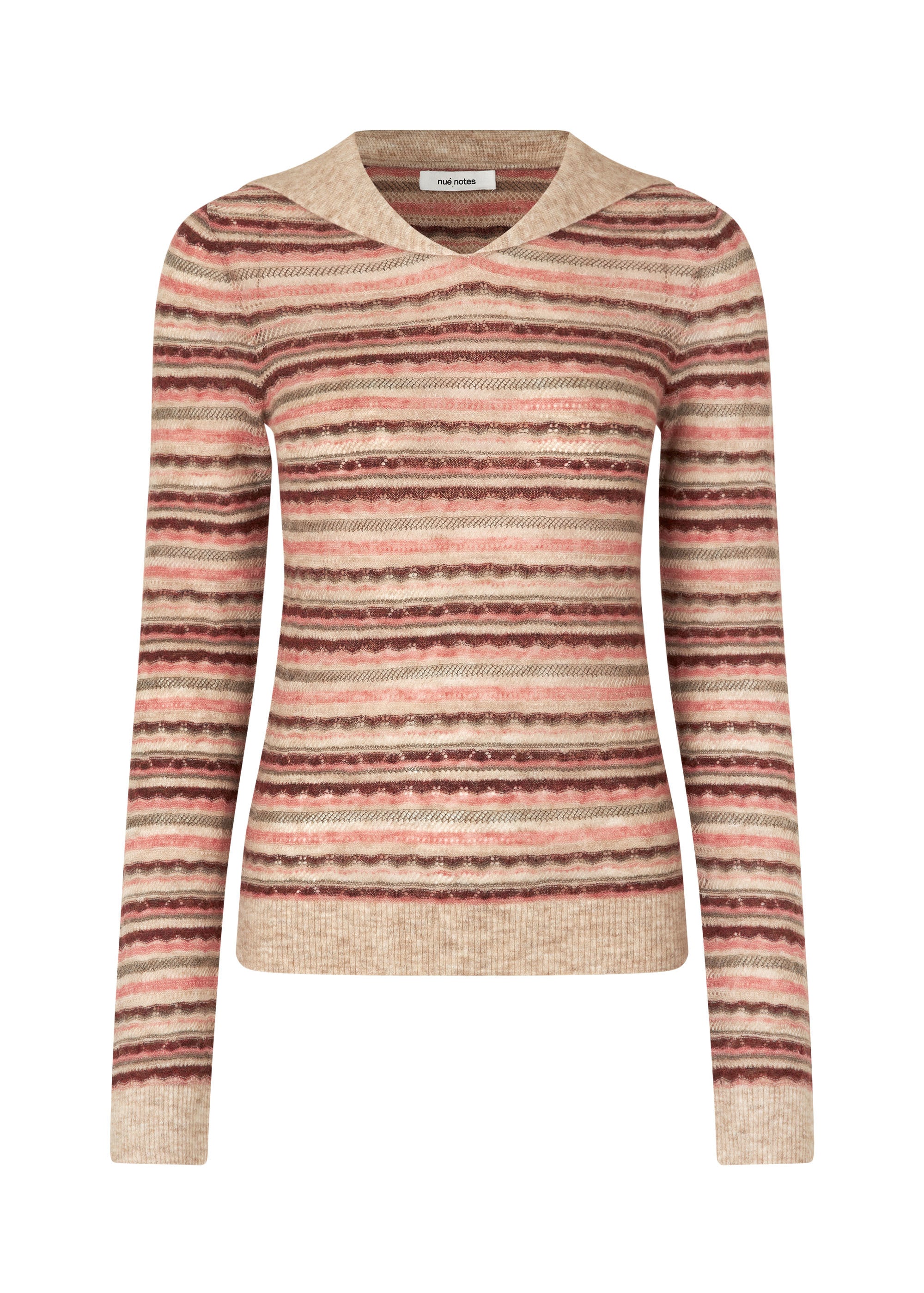 nué notes Brant Crew Neck Sweater 363 Red Clay