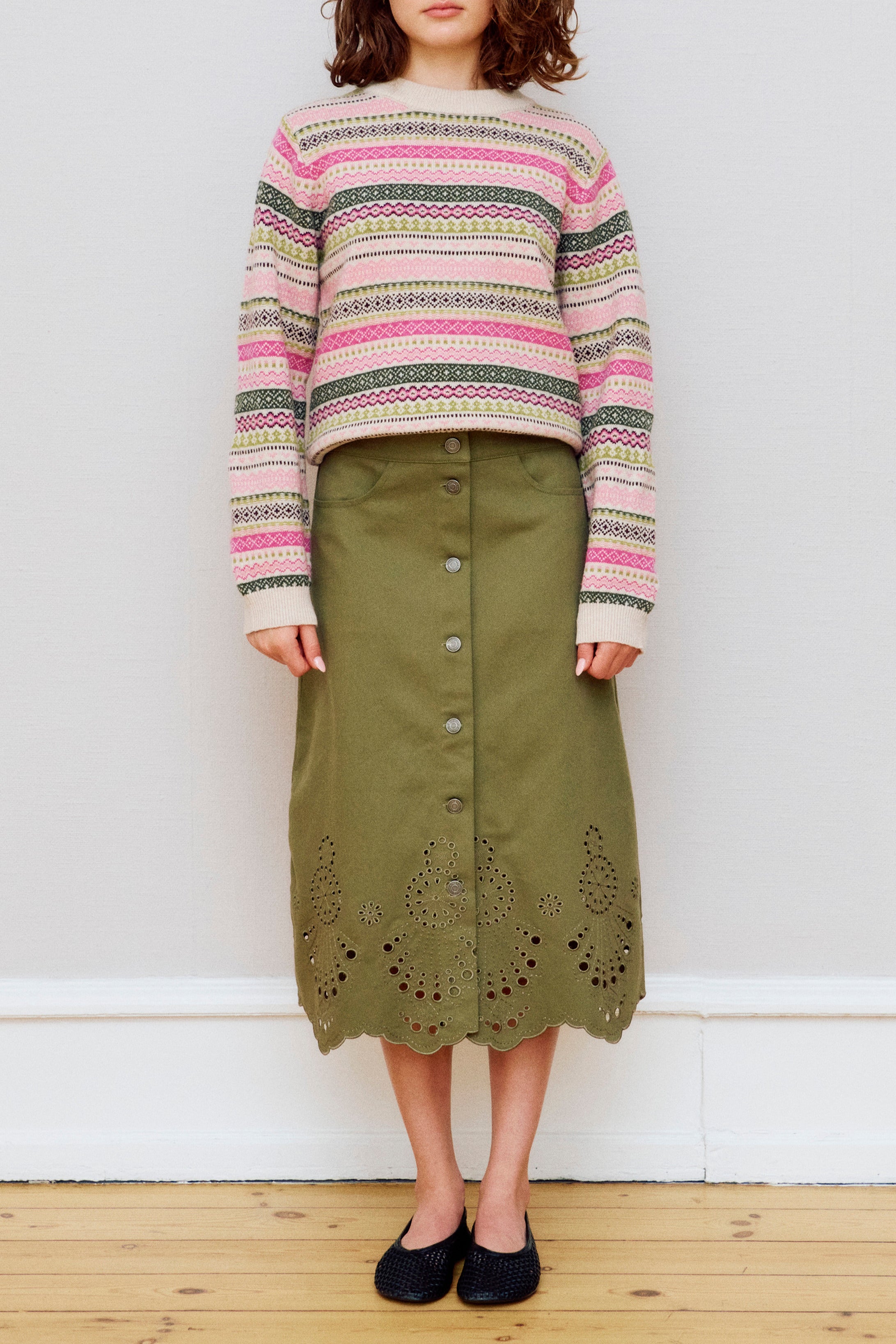 nué notes Burbank Skirt Skirt 641 Army