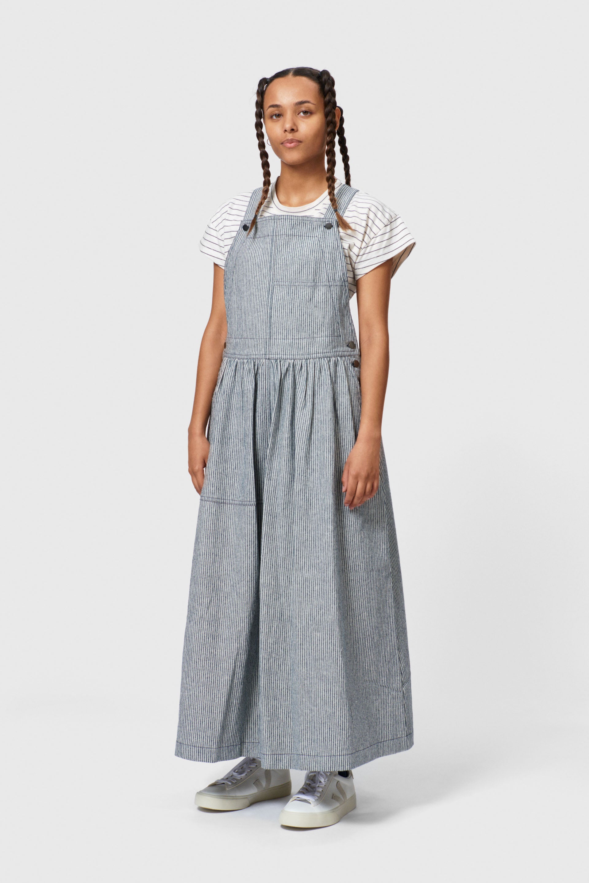 nué notes Calais Dress Dresses 536 Hickory Navy Stripe