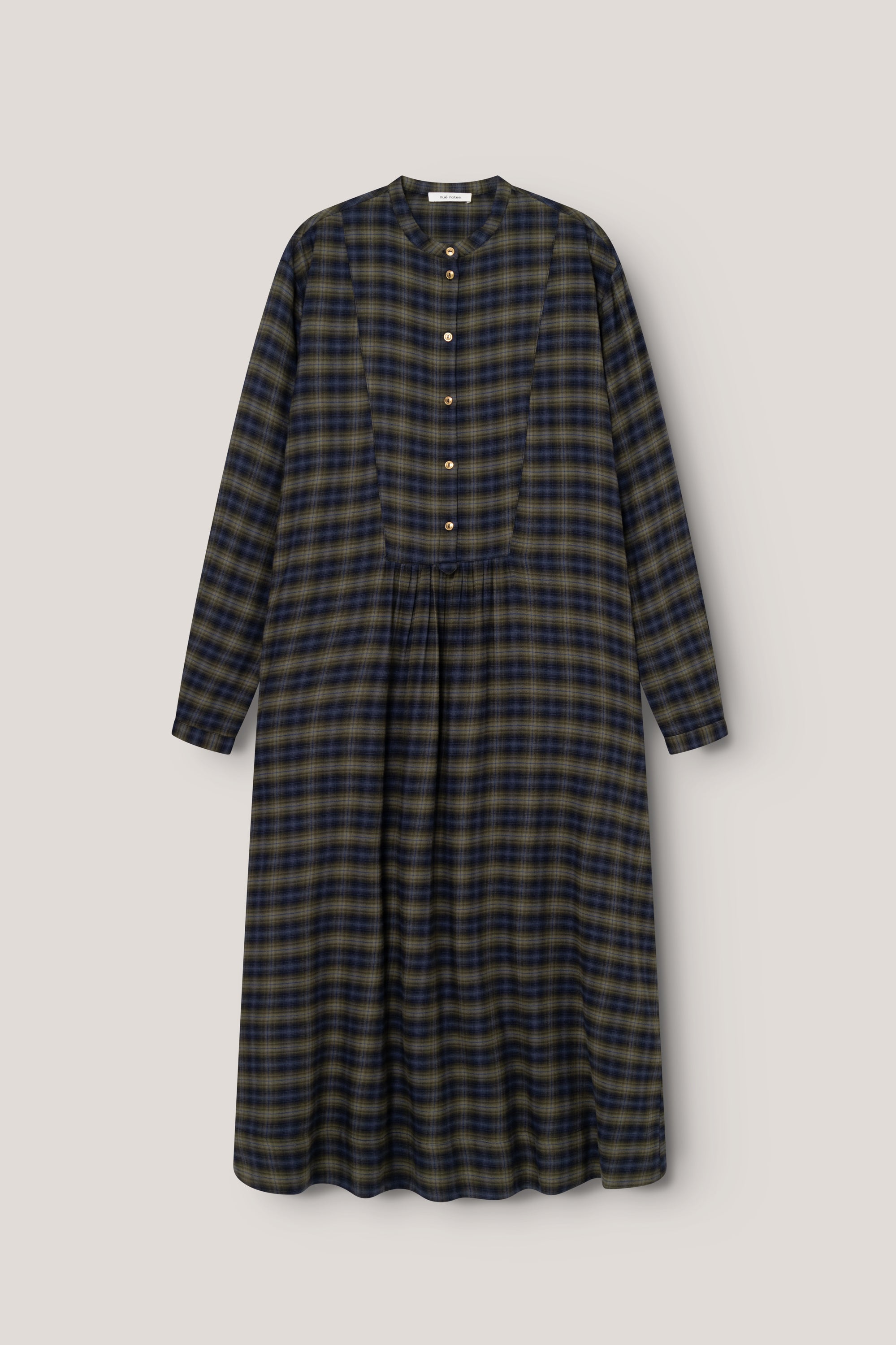 nué notes Chambly Dress Dress 943 Green Check