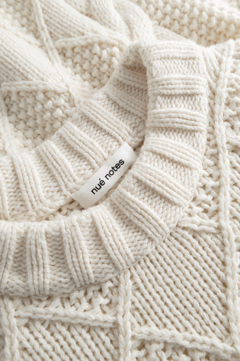 nué notes Charlie Knit Knitwear 007 Egret