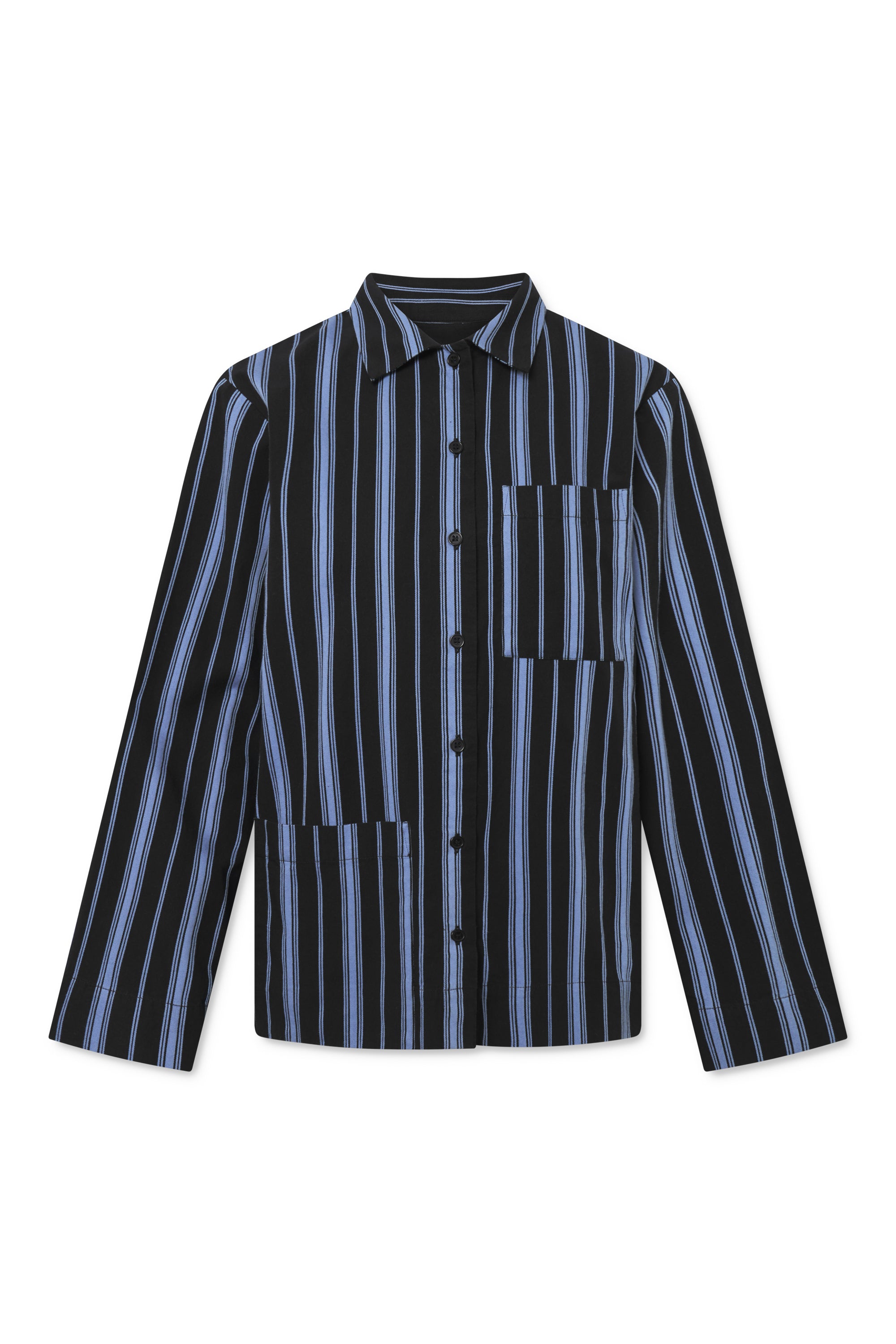 nué notes Clovis Shirt Shirts 550 Dark Blue Stripe