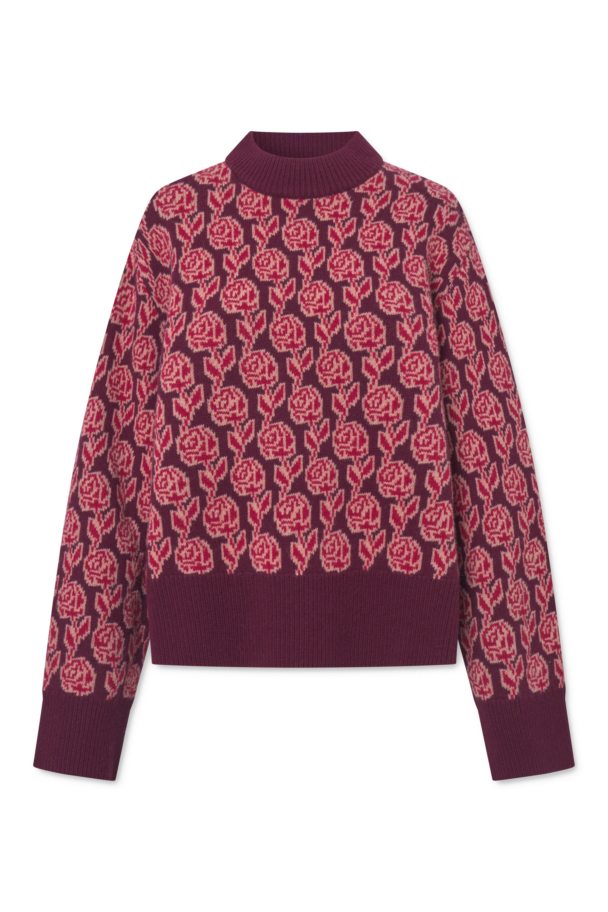 nué notes Colton Crewneck Knitwear 951 Rose Red