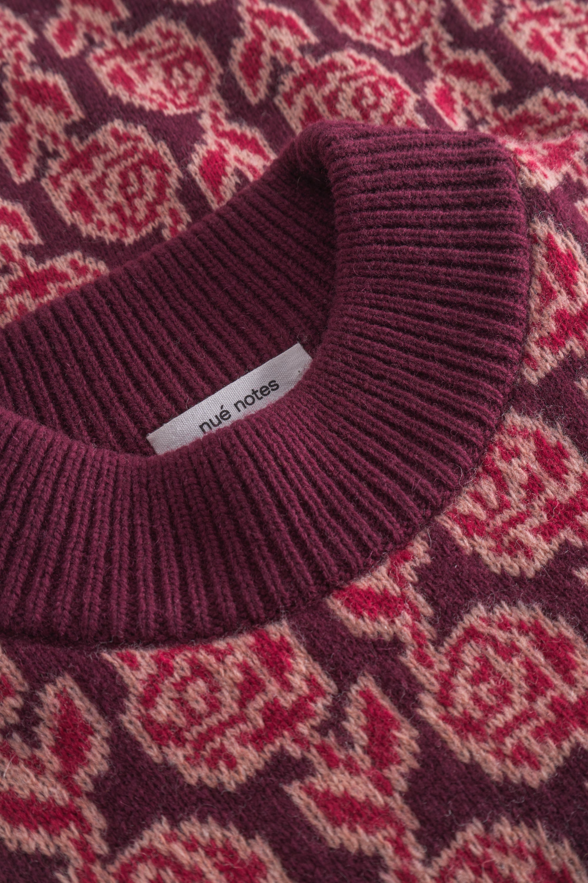 nué notes Colton Crewneck Knitwear 951 Rose Red