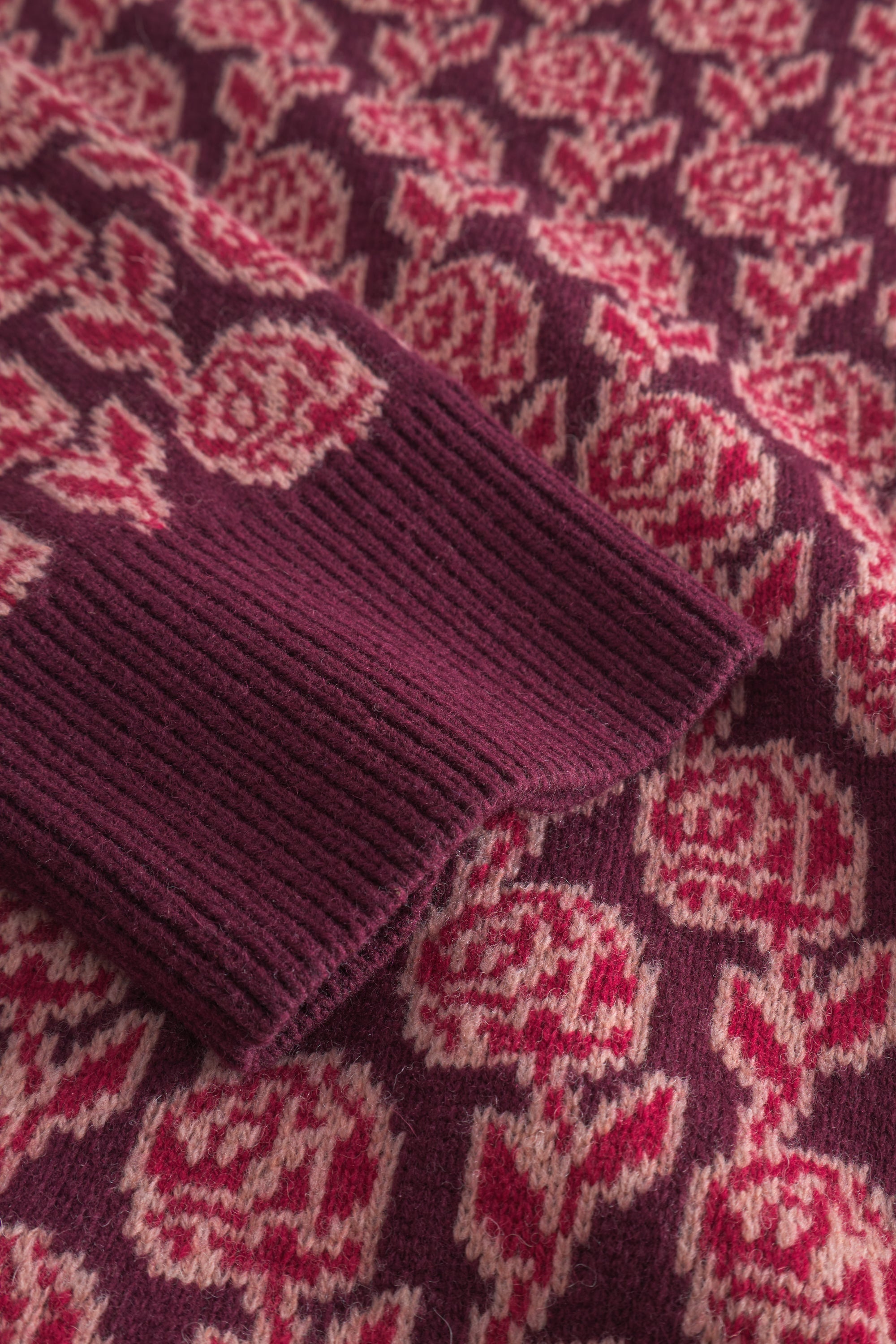 nué notes Colton Crewneck Knitwear 951 Rose Red