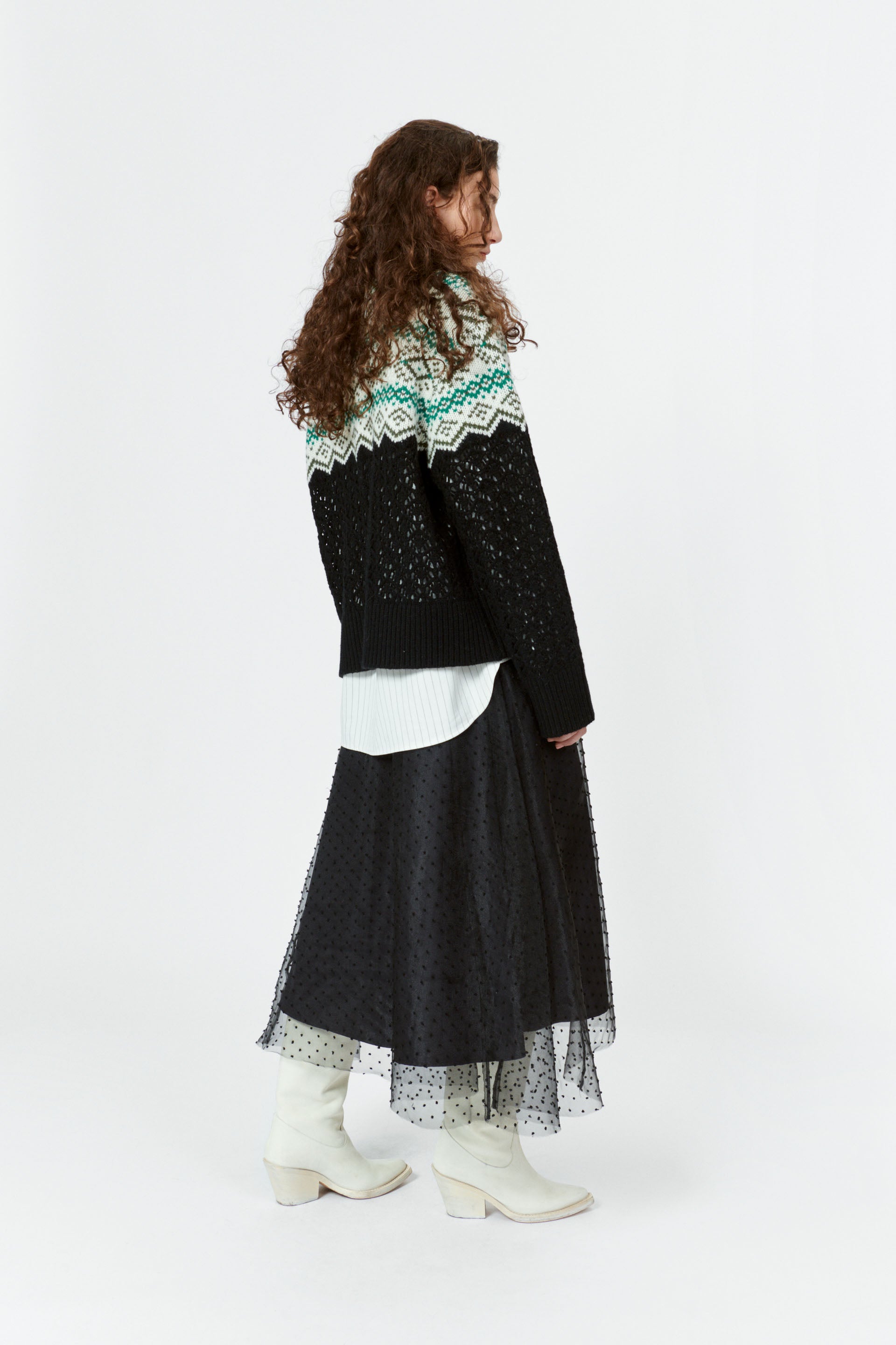nué notes Colton Crewneck Knitwear 999 Black