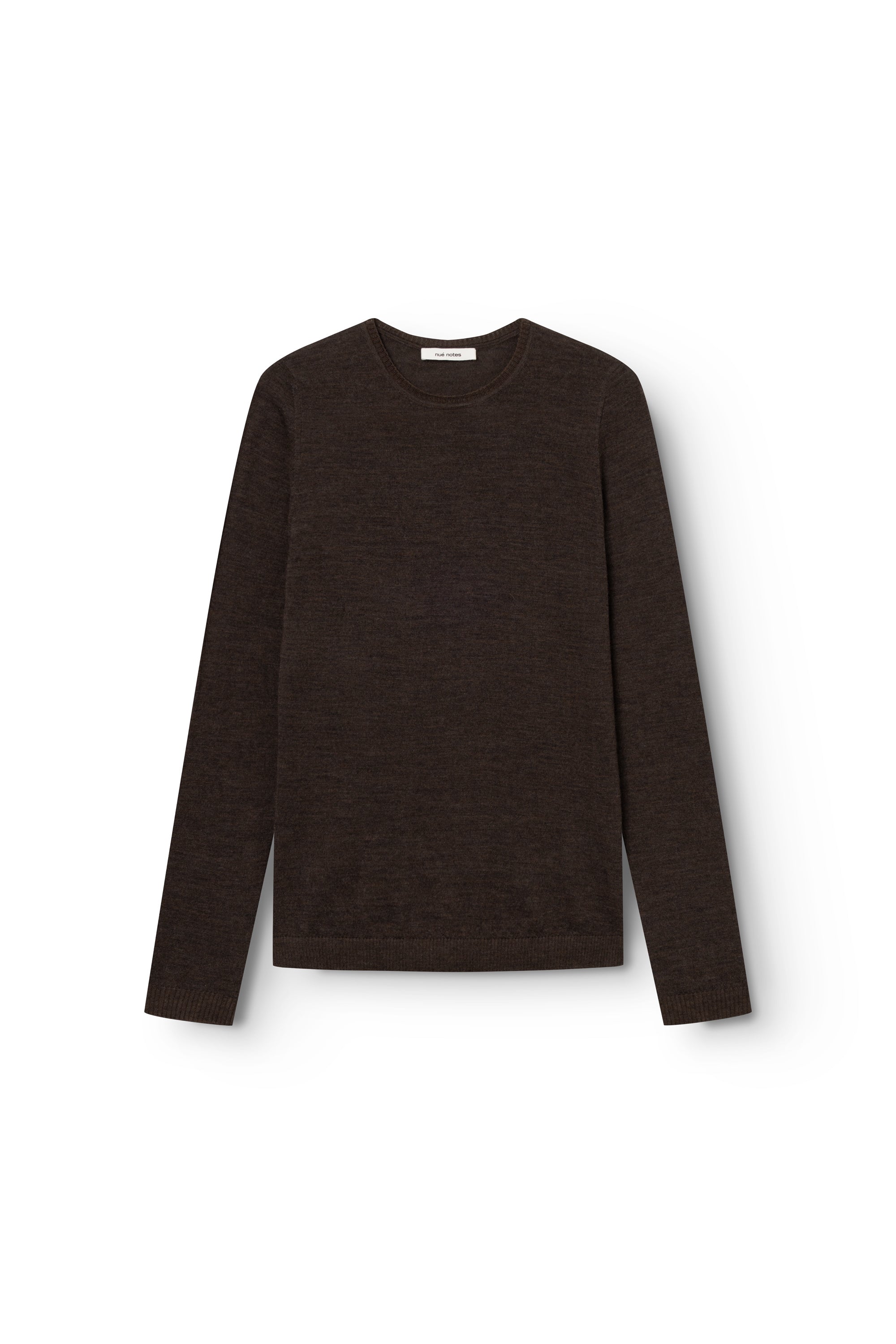nué notes Davis Crewneck Crewneck 759 Dark Brown Melange