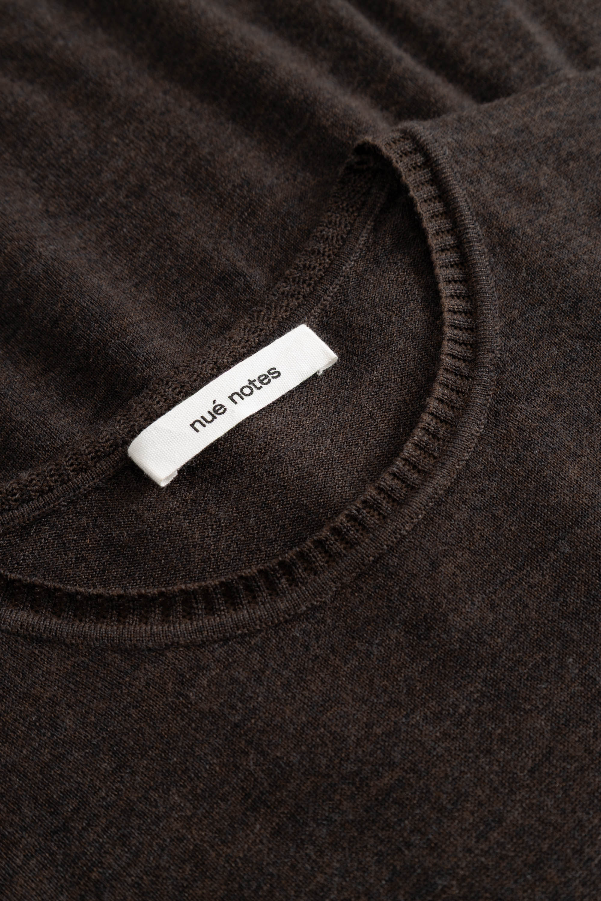 nué notes Davis Crewneck Crewneck 759 Dark Brown Melange