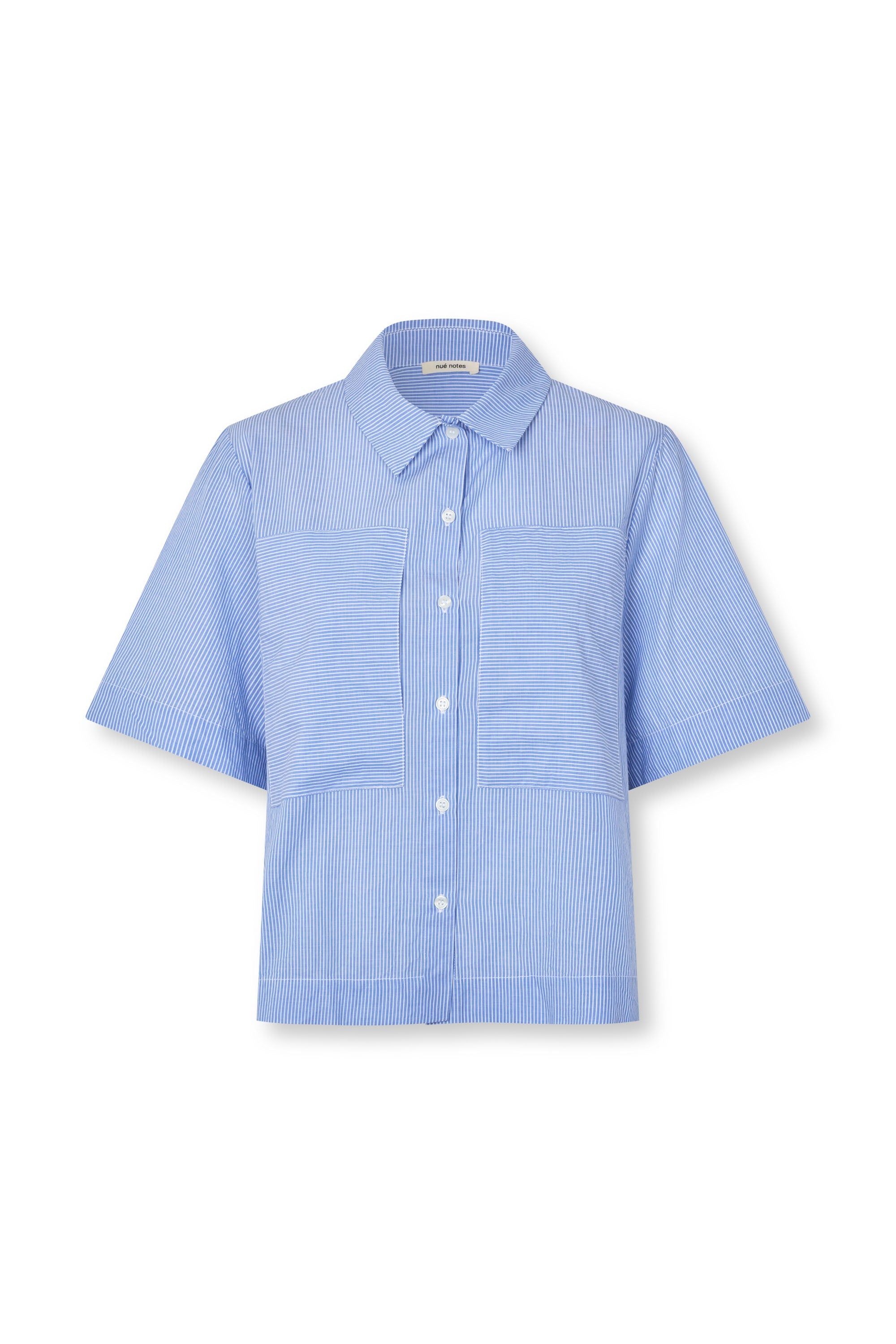 nué notes Eibar Shirt Shirt 575 Blue Stripe Mix
