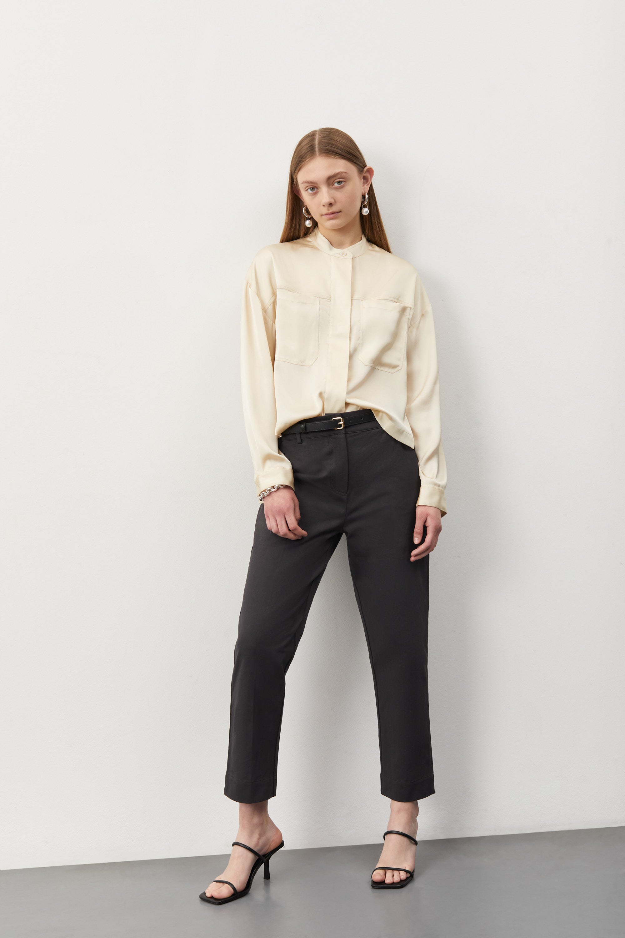 nué notes Ethan Shirt - Light Beige Shirts 144 Light Beige