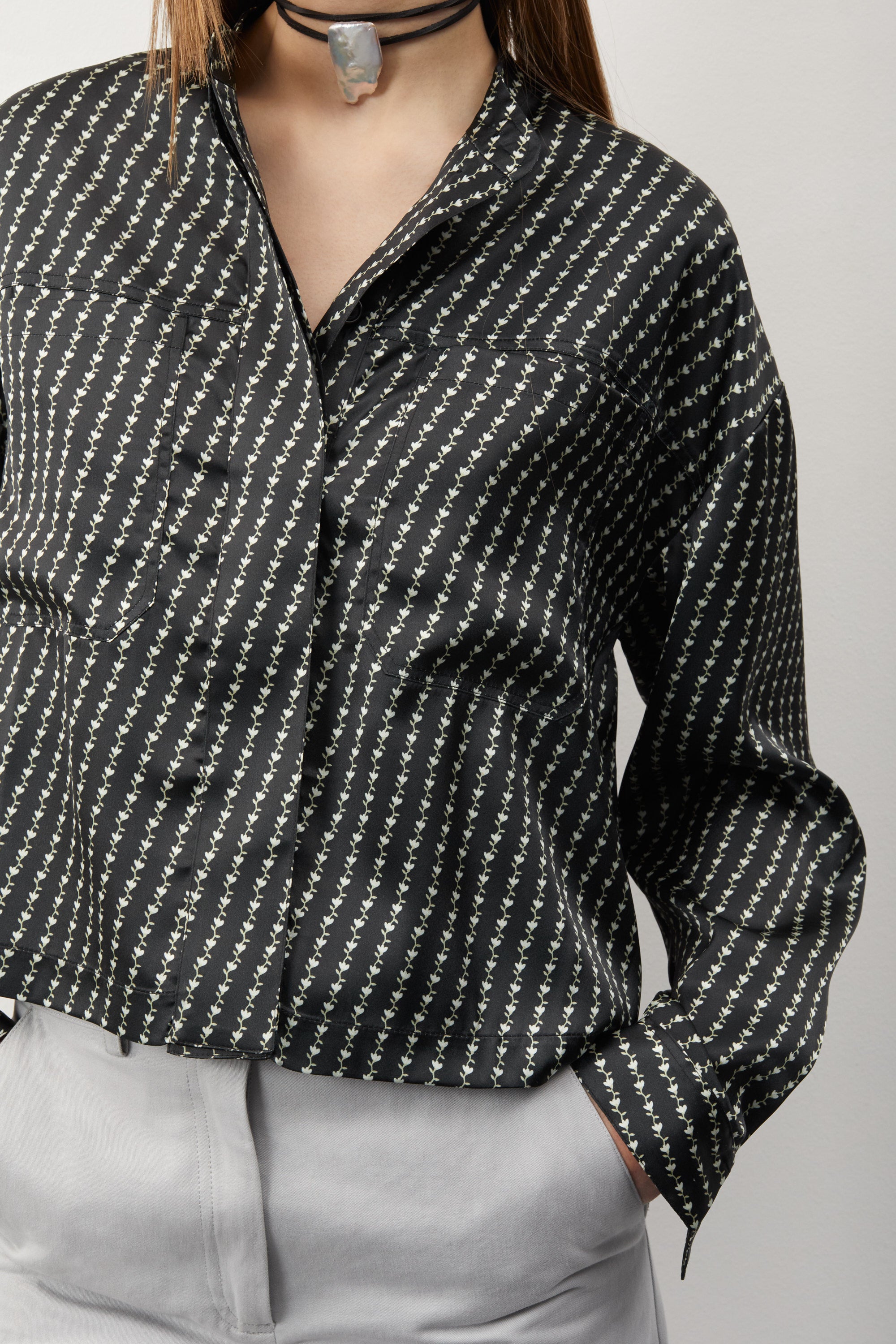 nué notes Ethan Shirt - Multi Black Shirts 040 MULTI BLACK
