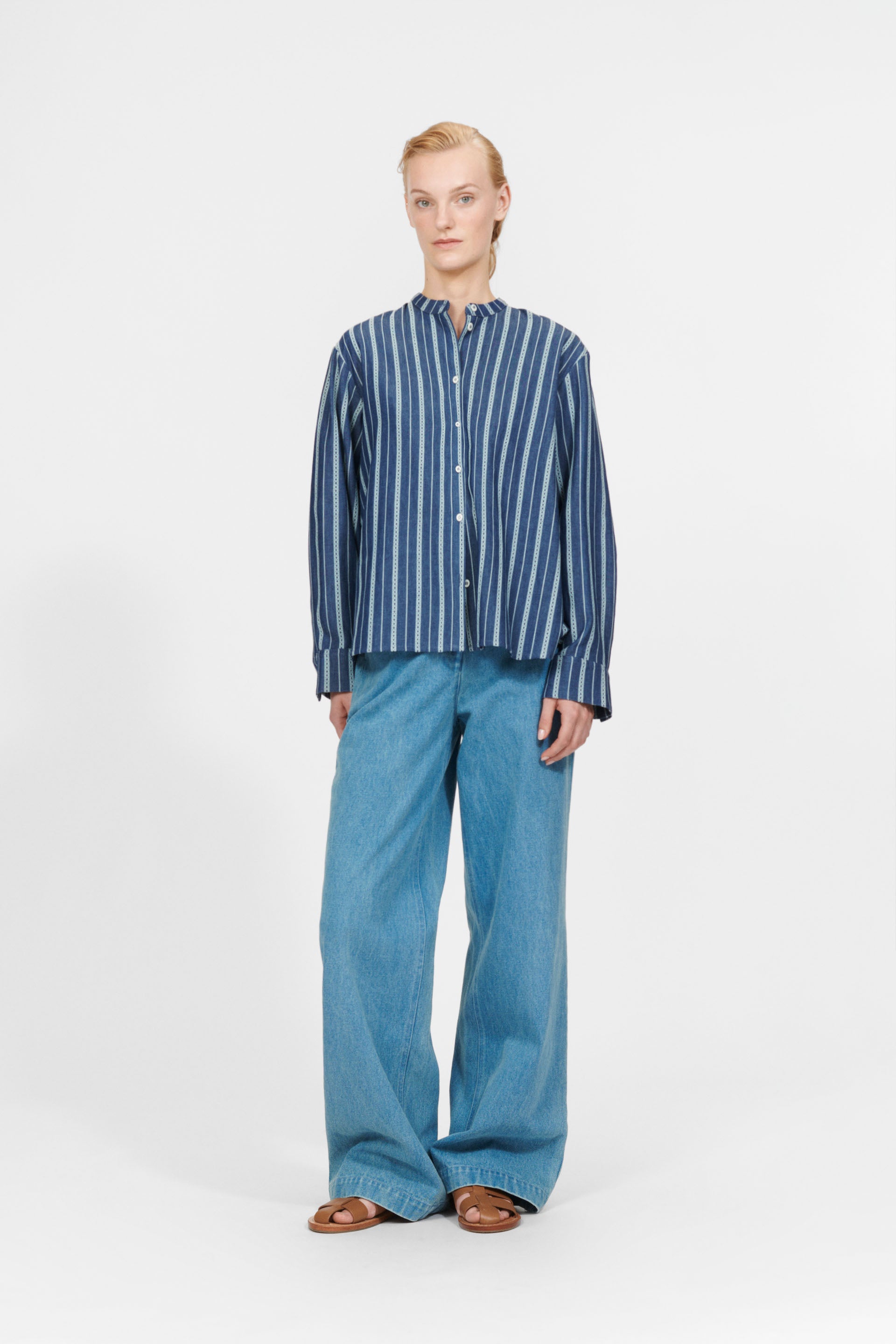 nué notes Florian Shirt SHIRTS 553 Denim Lace