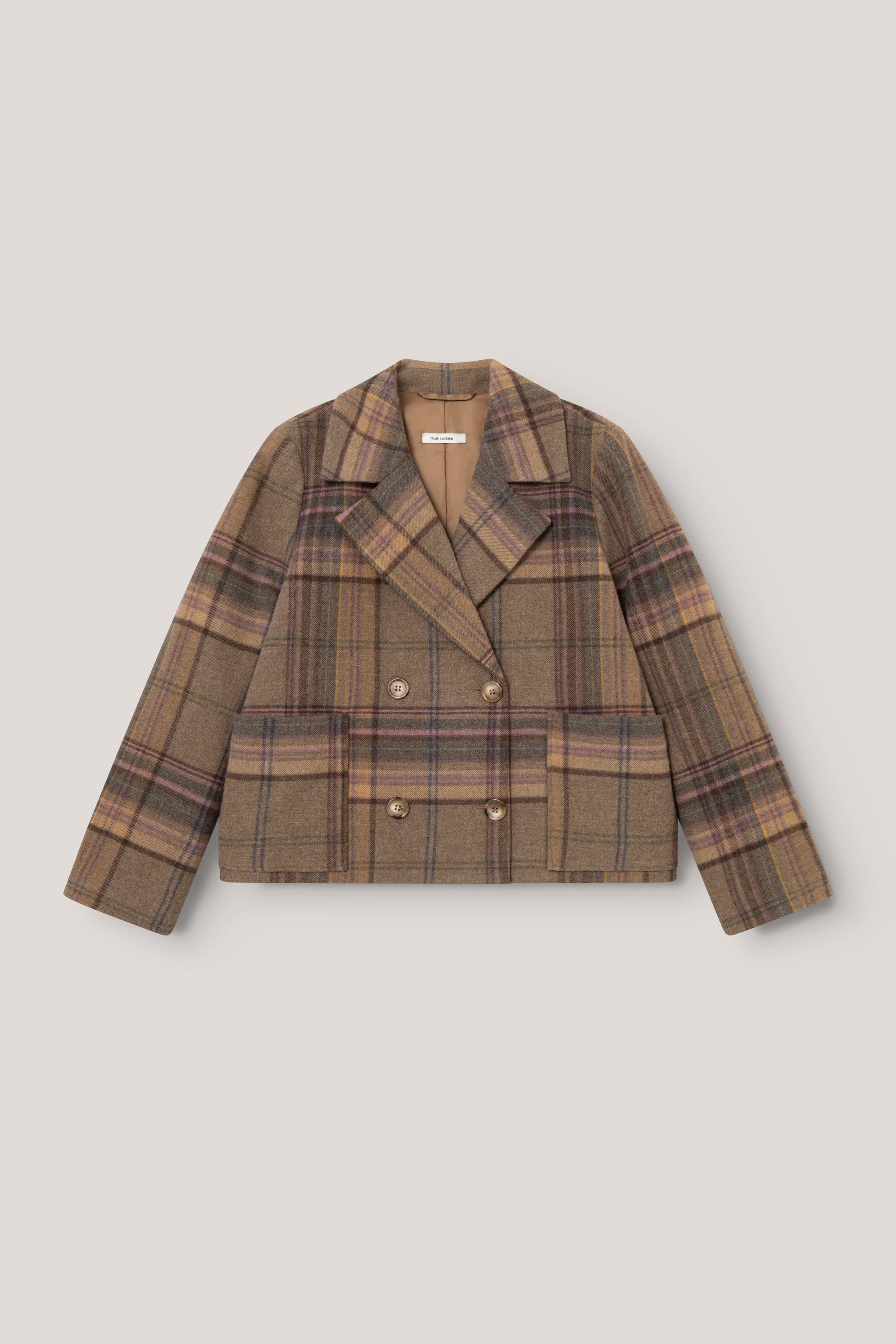 nué notes Frank Jacket Jacket 914 Chestnut Pink Check