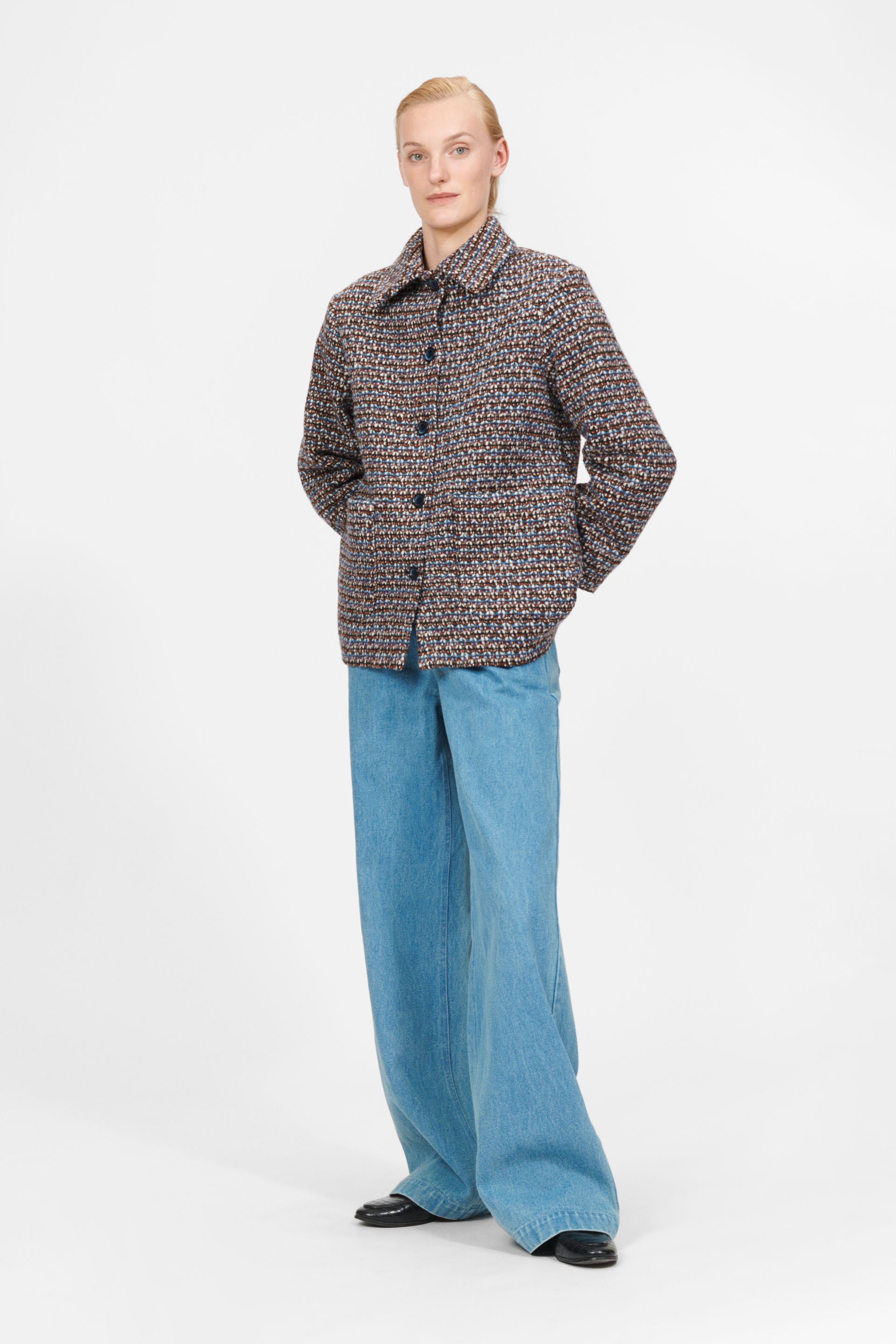 nué notes Glasgow Jacket Jacket 959 Tricolore Wool