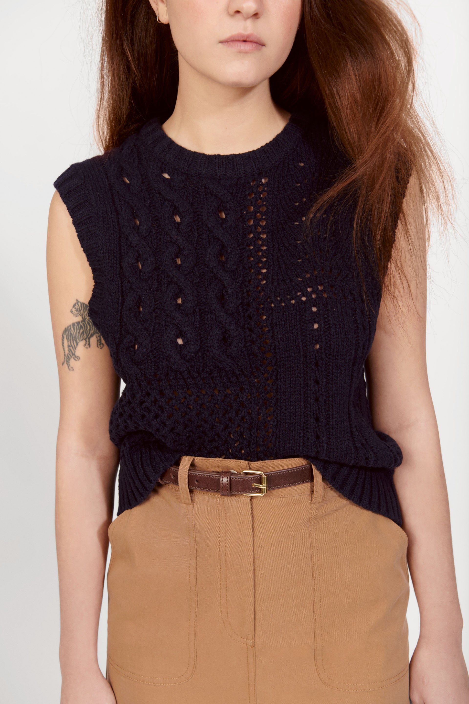 nué notes Grant Belt Accessories 756 Brown Stone