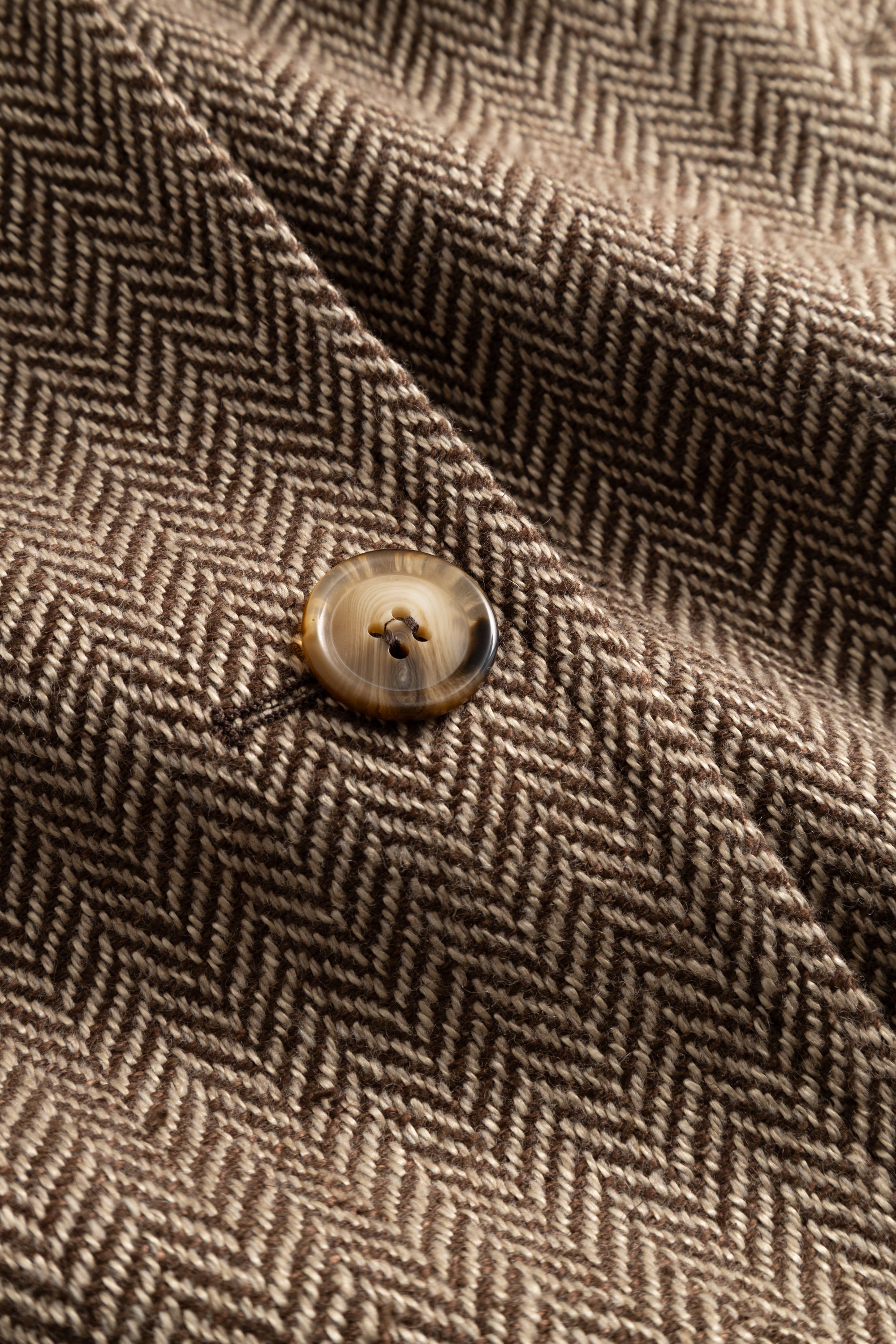 nué notes Guernica Coat Blazer 747 Brown Herringbone