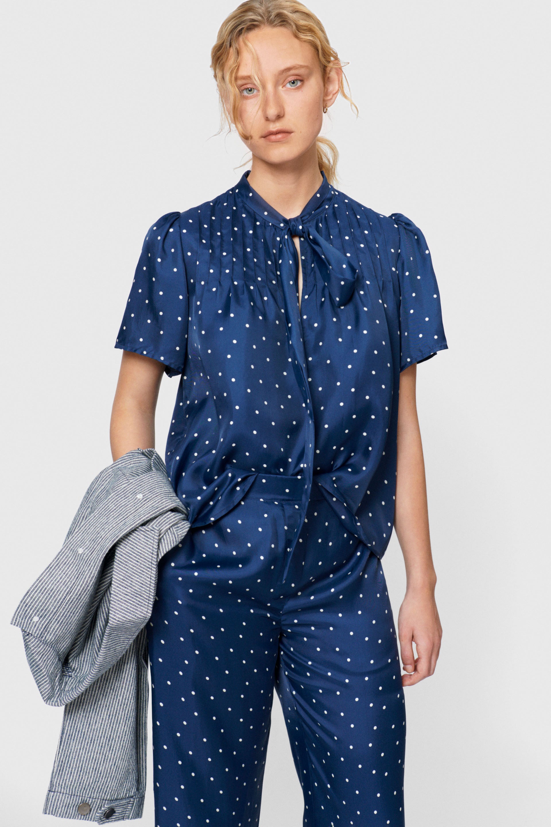 nué notes Harry Pants Pants 947 Polka Navy