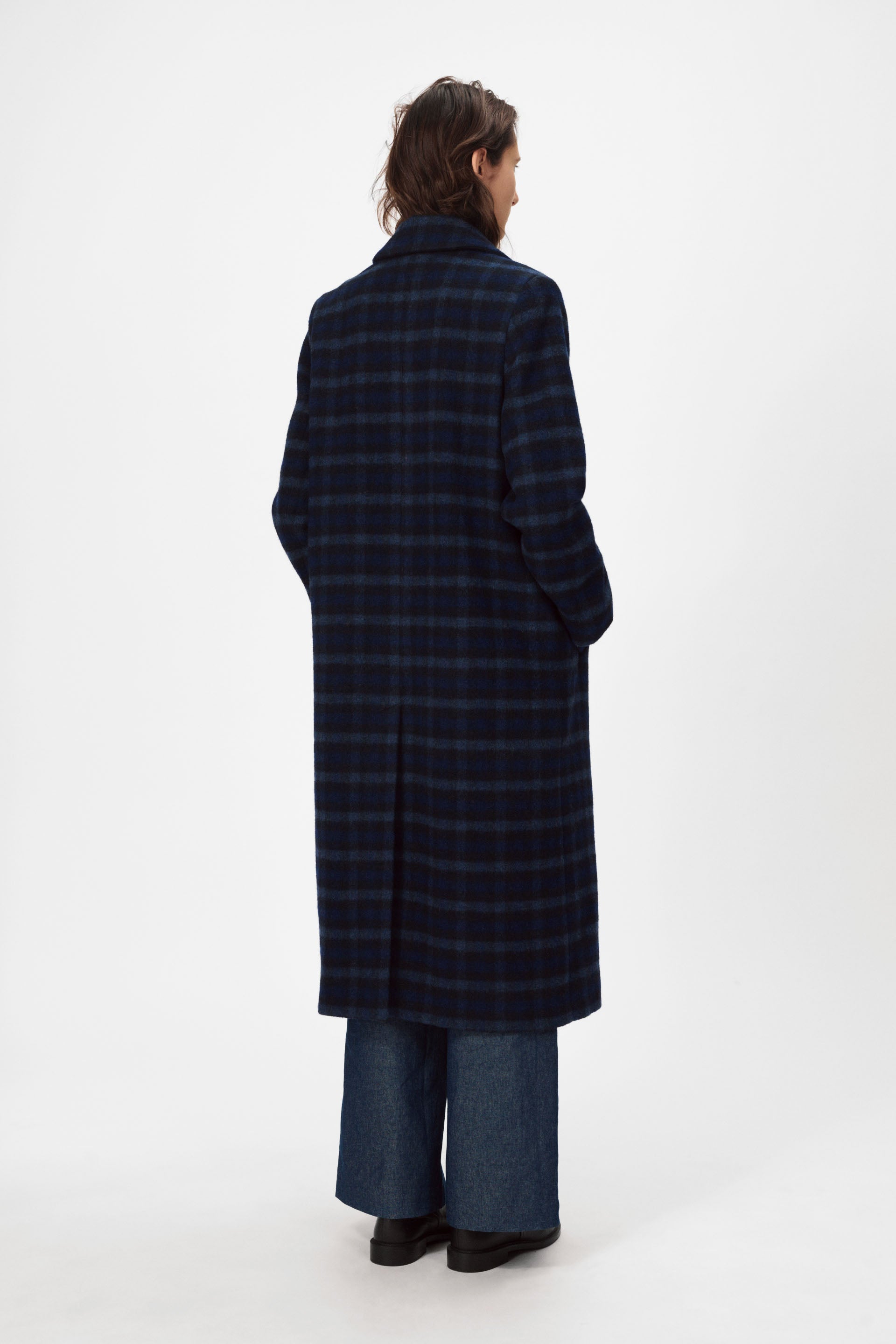nué notes Helsinki Coat Coats 543 Navy Check