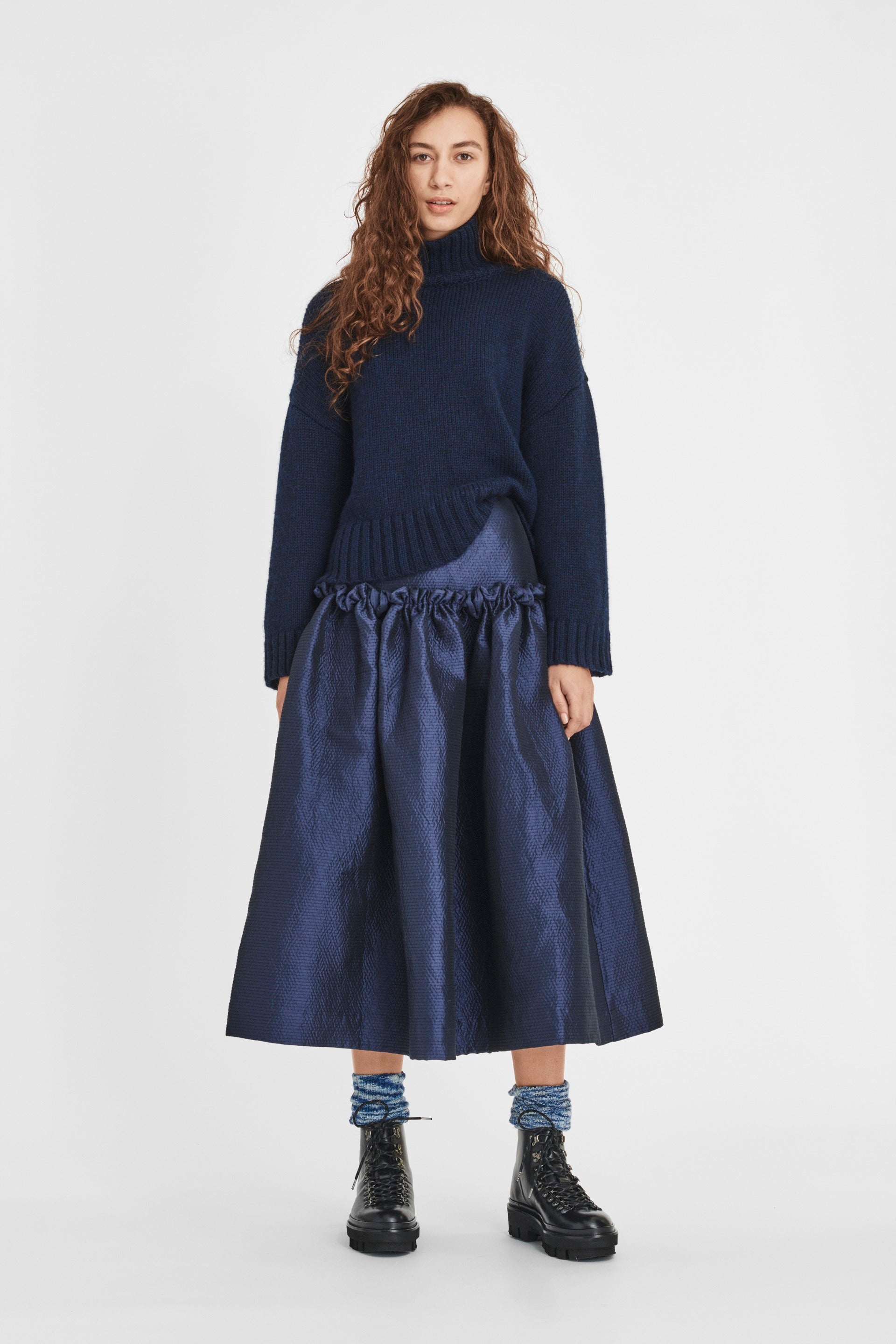 nué notes Huxley Skirt - Navy Skirts 451 Dark Navy