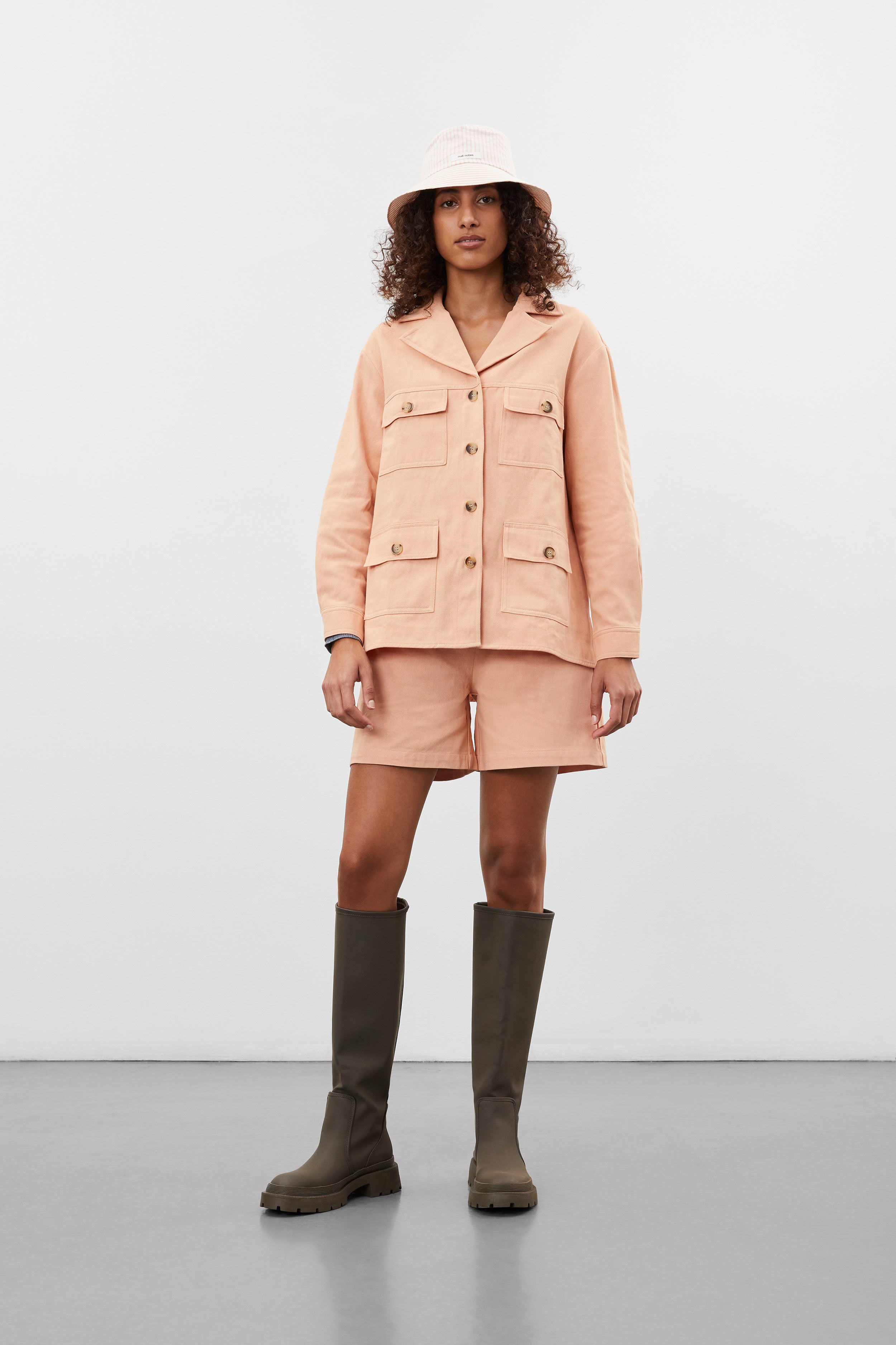 nué notes Jadeen Jacket - Dark Peach Outerwear 386 Dark Peach